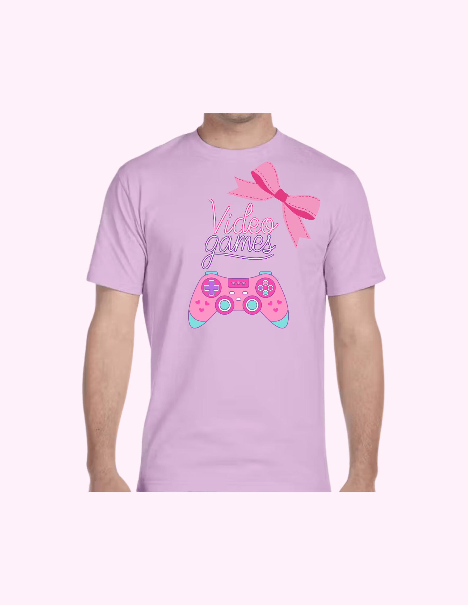 Video Game (Pink) - Adult T-Shirt featuring unique artwork, perfect for personal style and expression.