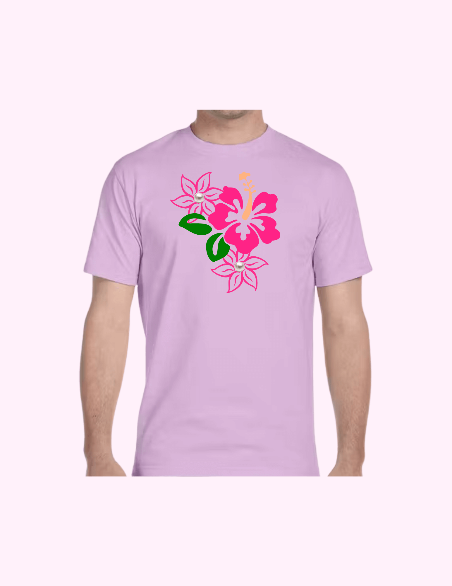 Caribbean Flower - Adult T-Shirt featuring unique artwork, perfect for personal style and expression.