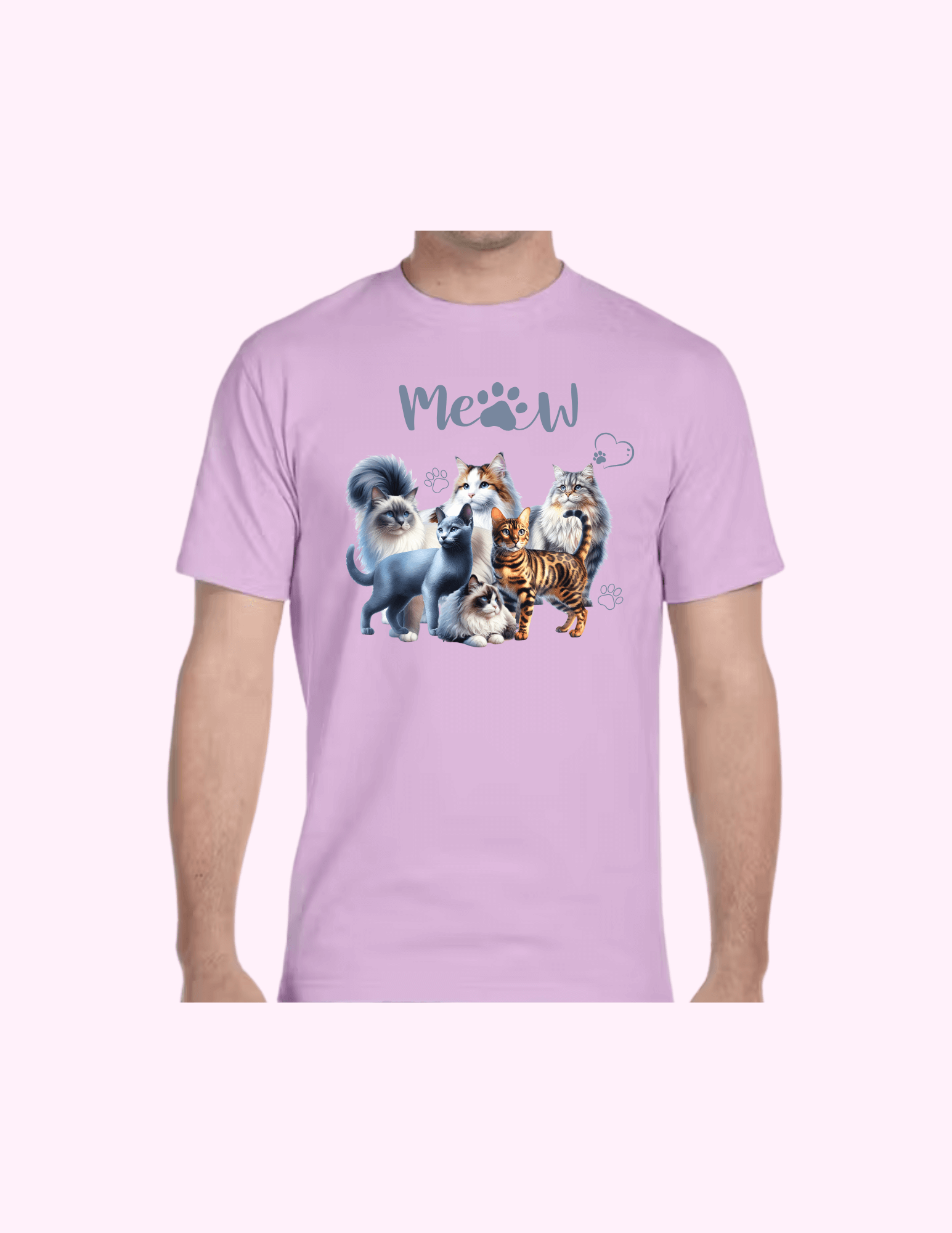 Cats - Adult T-Shirt featuring unique artwork, perfect for personal style and expression.