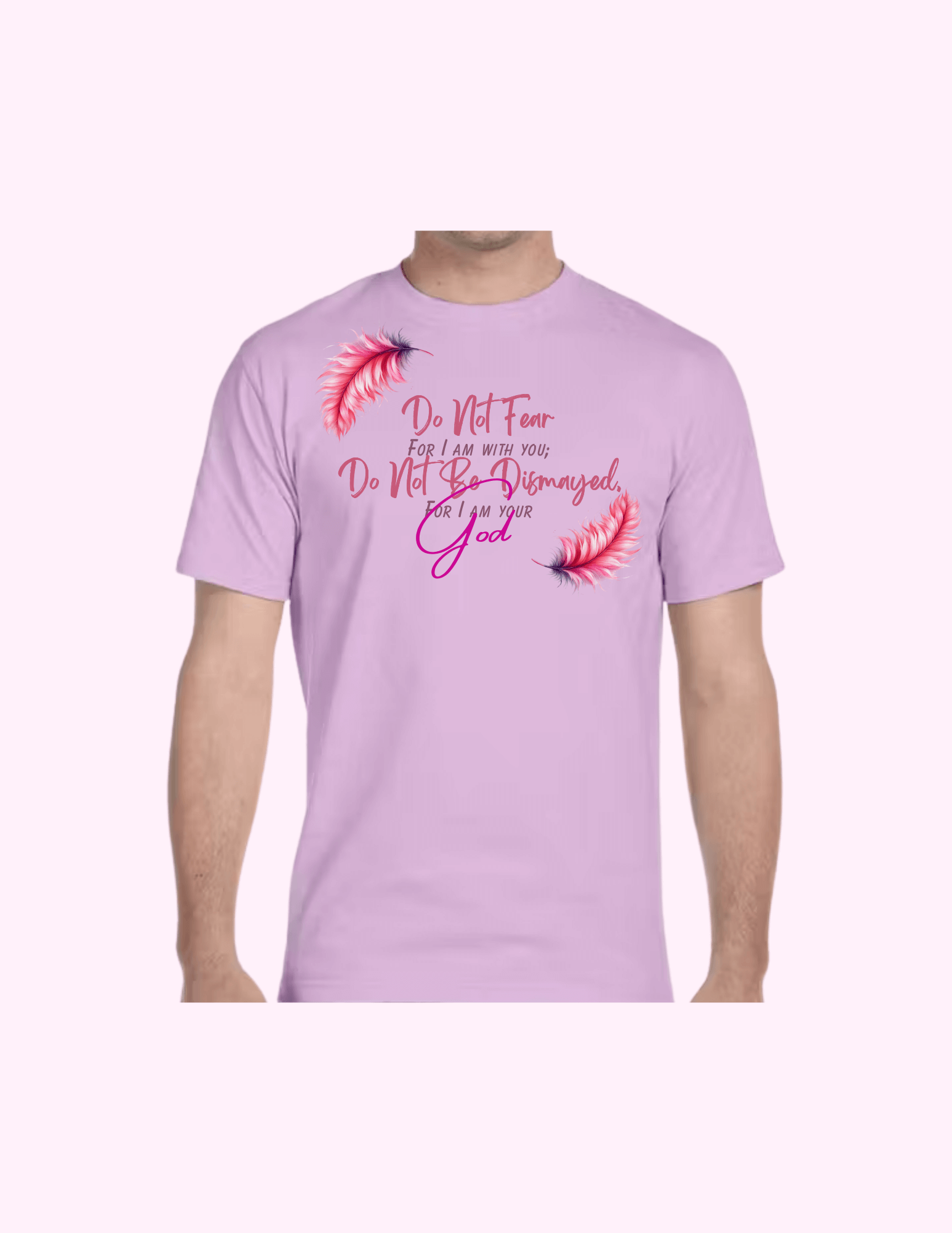 Do Not Fear (Pink) - Adult T-Shirt featuring unique artwork, perfect for personal style and expression.