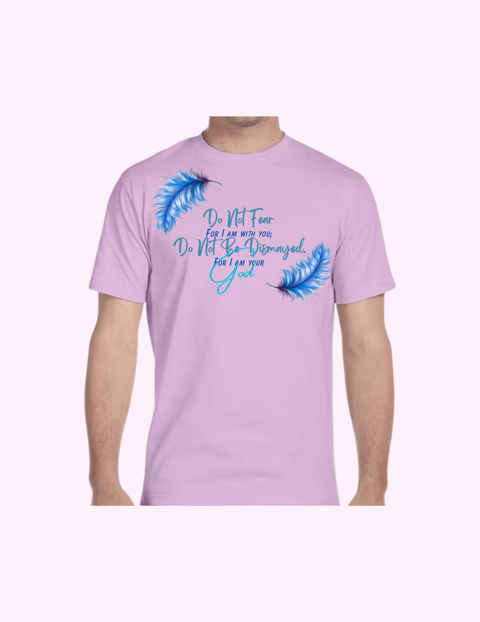 Do Not Fear (Blue) - Adult T-Shirt featuring unique artwork, perfect for personal style and expression.