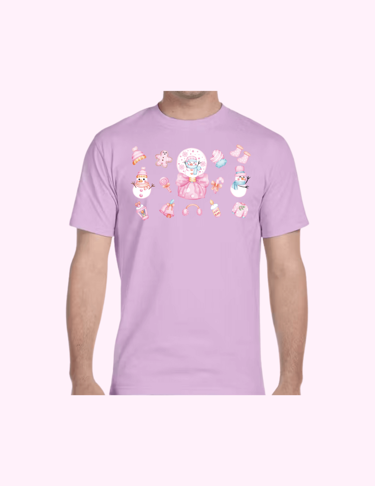 Pink Snow - Adult T-Shirt featuring unique artwork, perfect for personal style and expression.