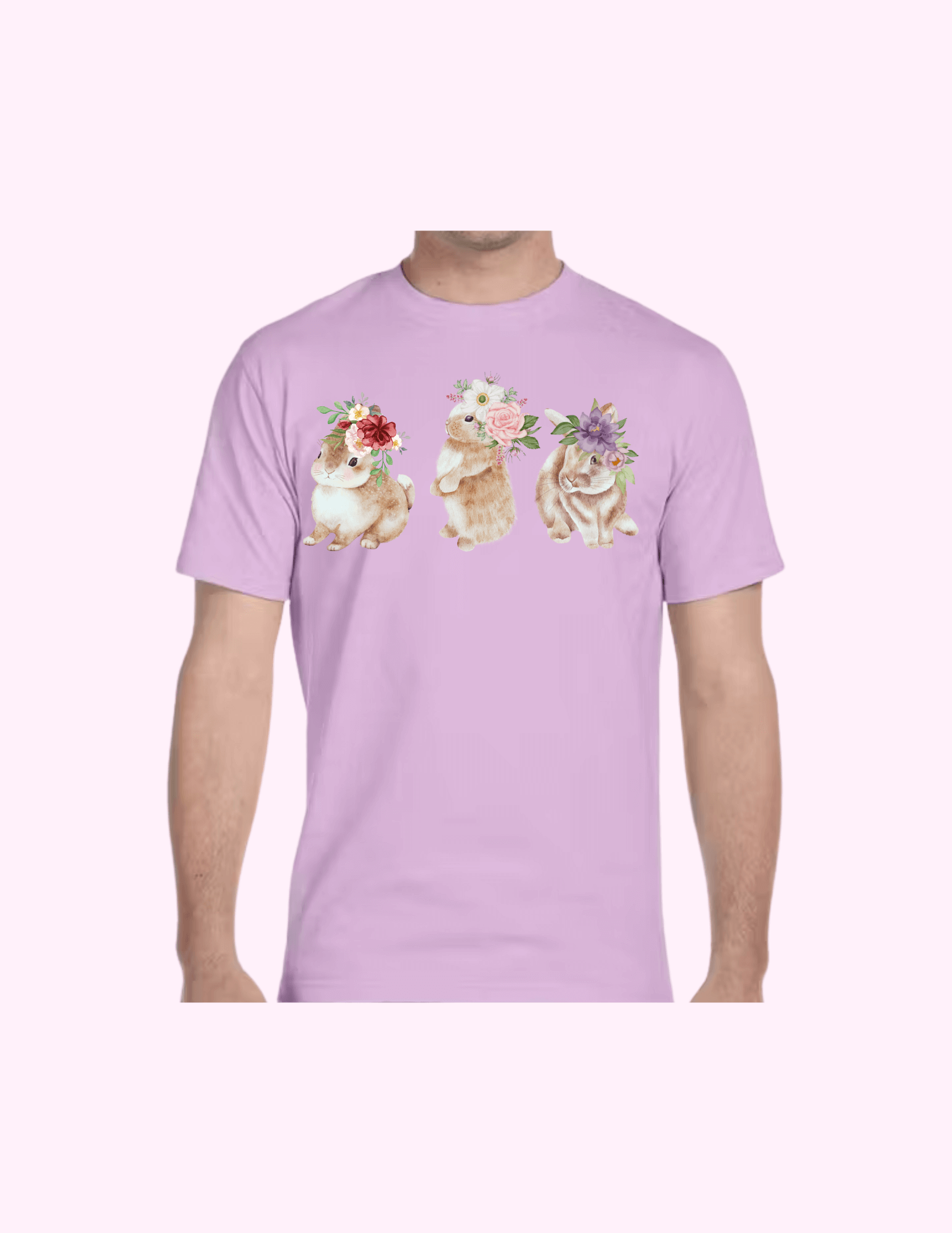 Spring Bunnies - Adult T-Shirt featuring unique artwork, perfect for personal style and expression.