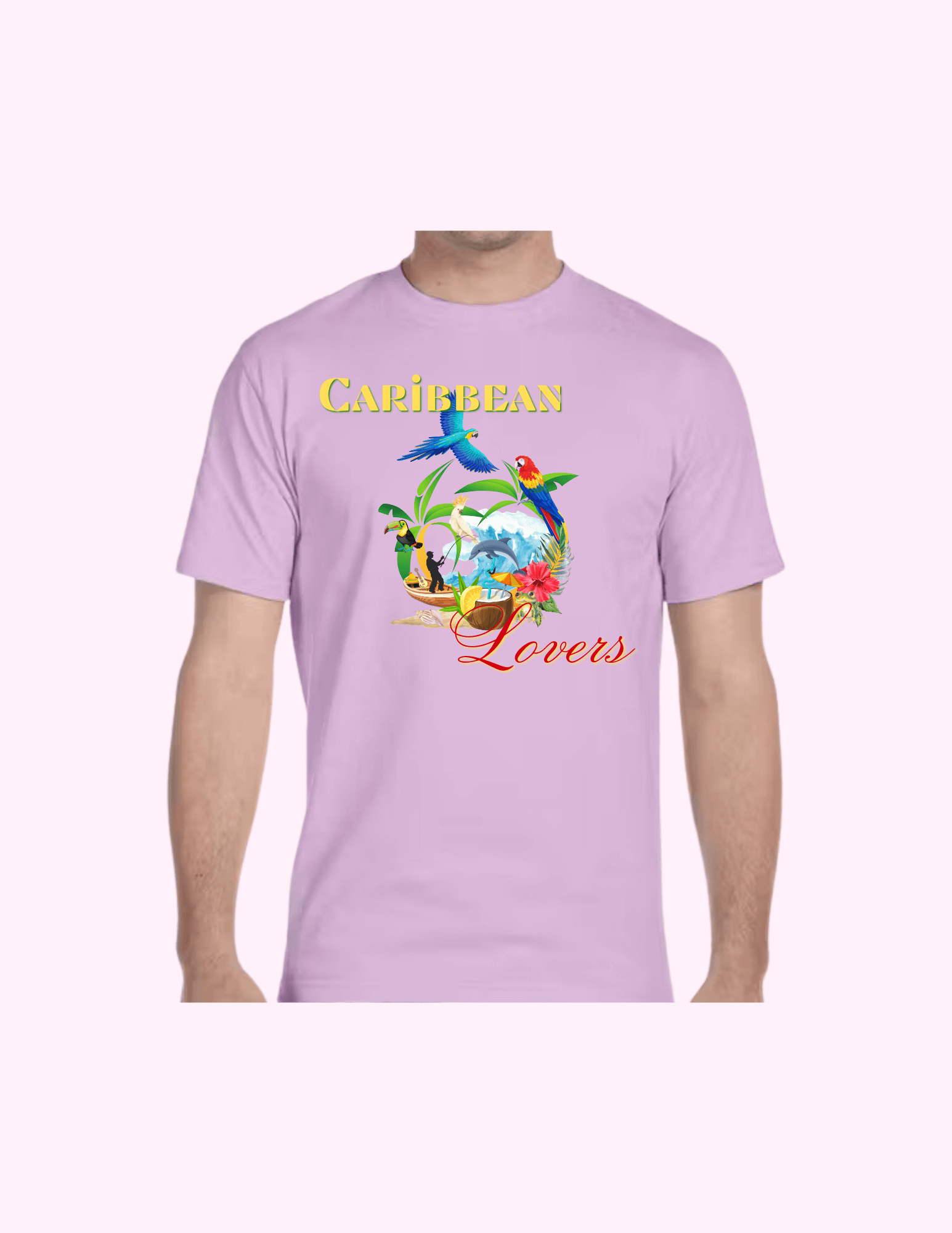 Caribbean Lovers - Adult T-Shirt featuring unique artwork, perfect for personal style and expression.