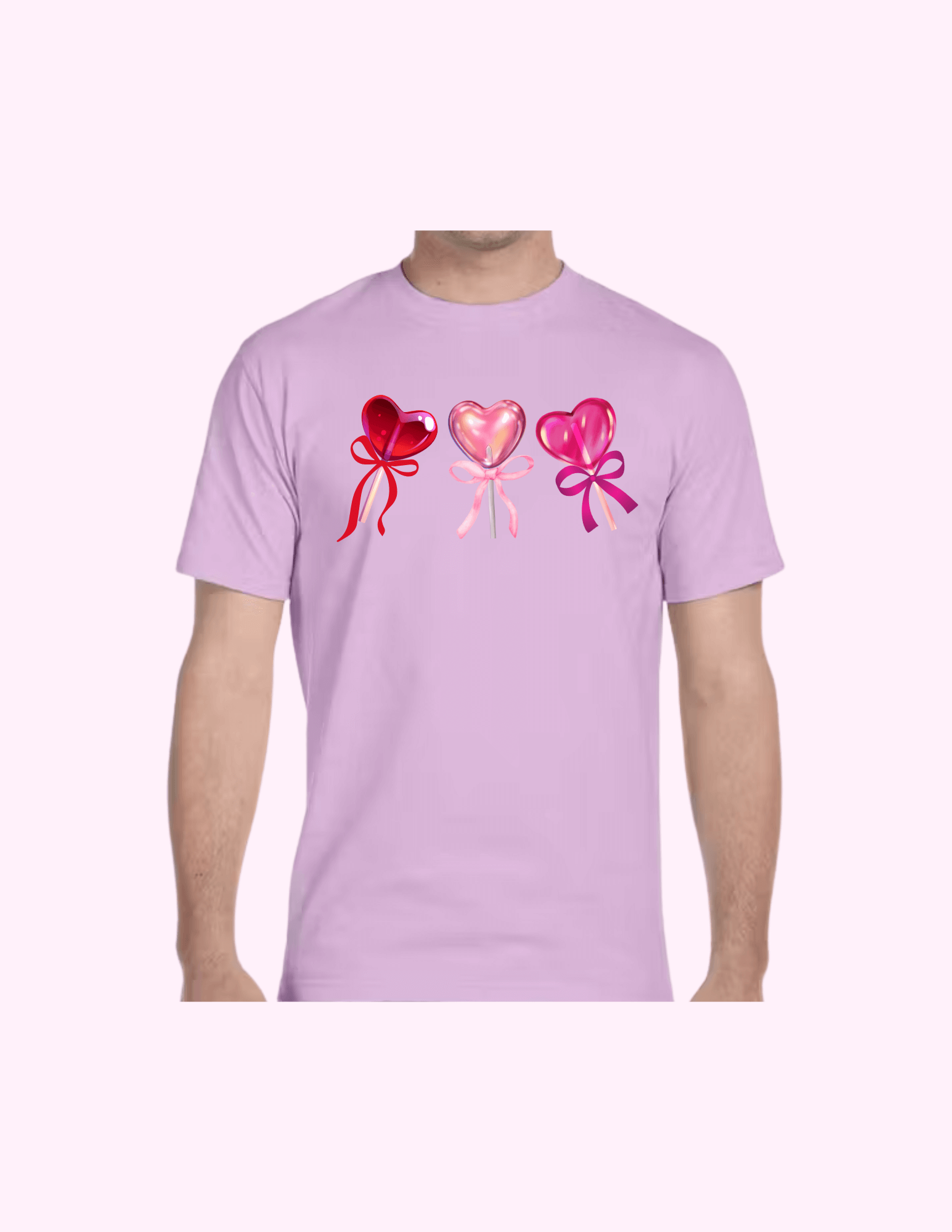 Lollypop Hearts - Adult T-Shirt featuring unique artwork, perfect for personal style and expression.
