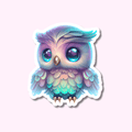 Owl - Sticker Vinyl featuring unique artwork, perfect for personal style and expression.