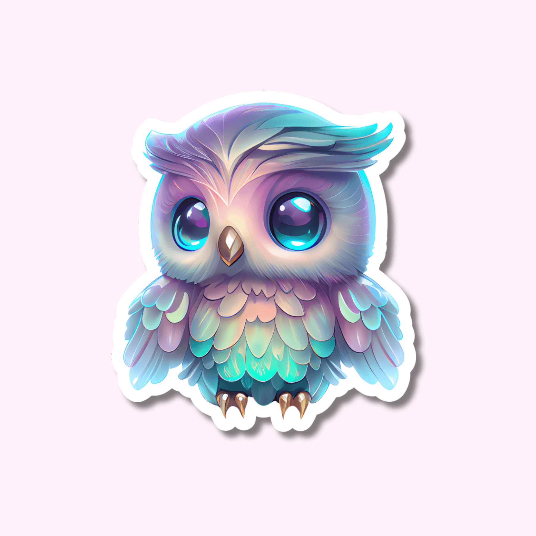 Owl - Sticker Vinyl featuring unique artwork, perfect for personal style and expression.