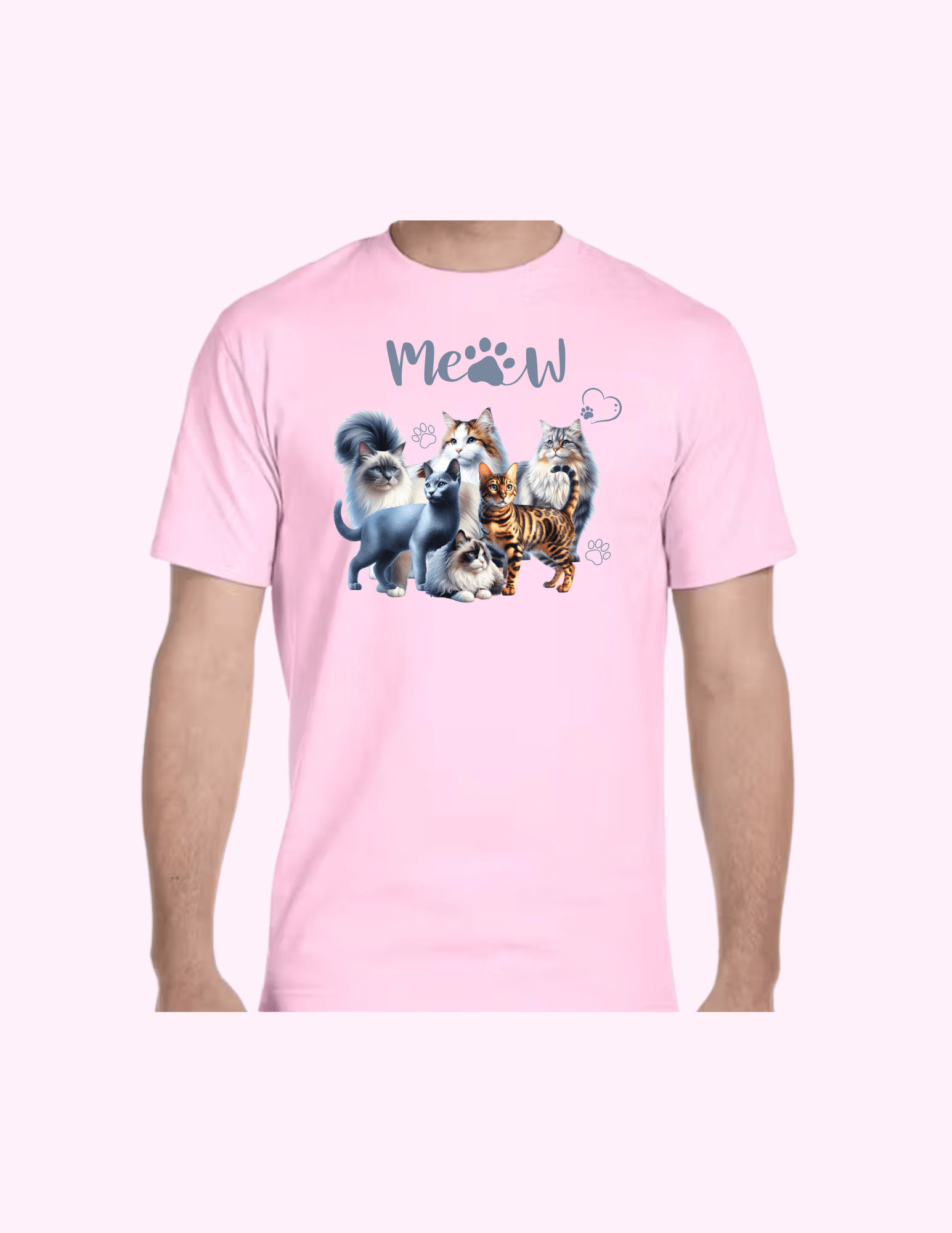 Cats - Adult T-Shirt featuring unique artwork, perfect for personal style and expression.
