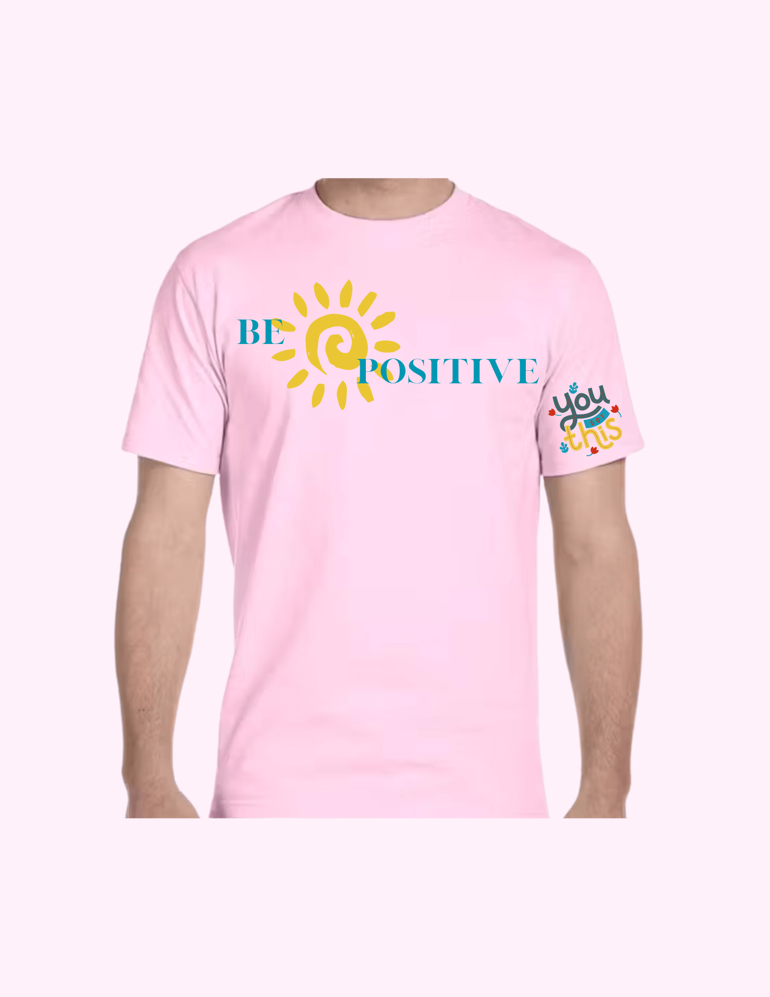 Be Positive - Adult T-Shirt featuring unique artwork, perfect for personal style and expression.
