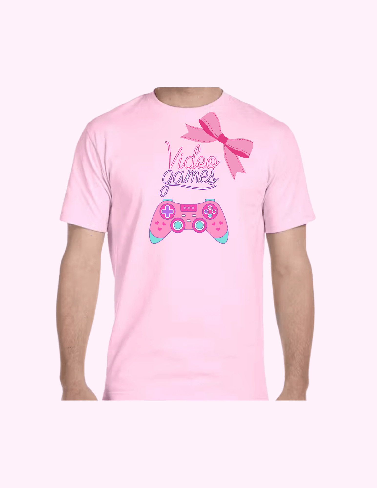 Video Game (Pink) - Adult T-Shirt featuring unique artwork, perfect for personal style and expression.