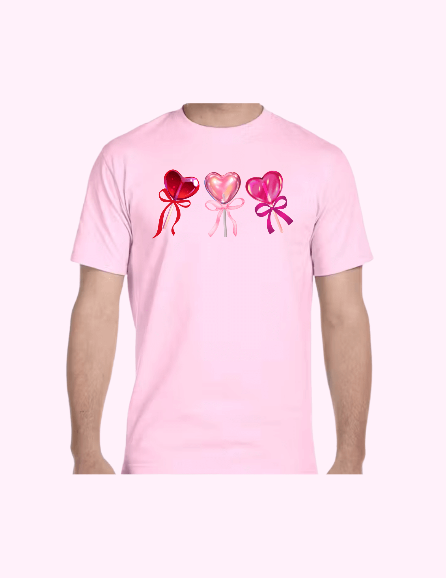 Lollypop Hearts - Adult T-Shirt featuring unique artwork, perfect for personal style and expression.