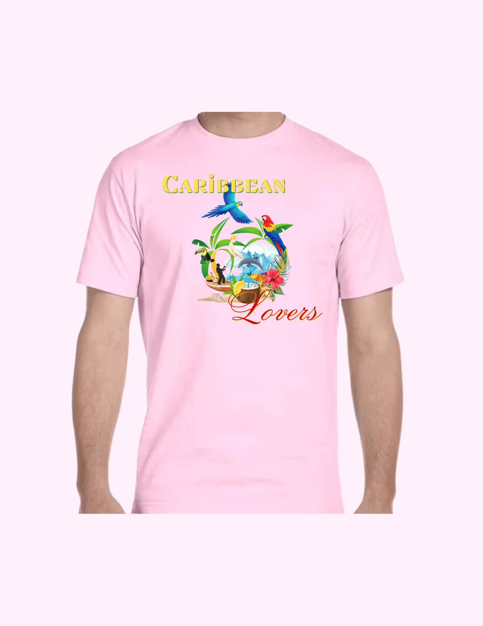 Caribbean Lovers - Adult T-Shirt featuring unique artwork, perfect for personal style and expression.