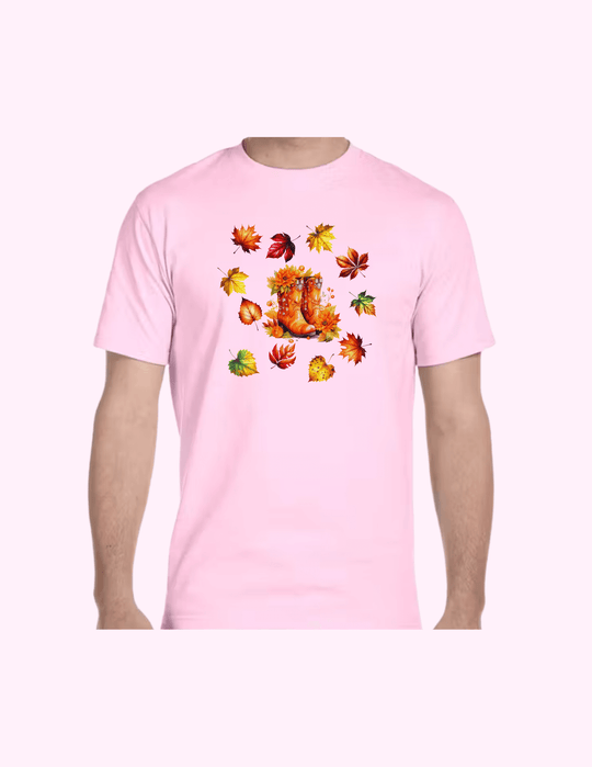 Autumn On Boots - Adult T-Shirt
