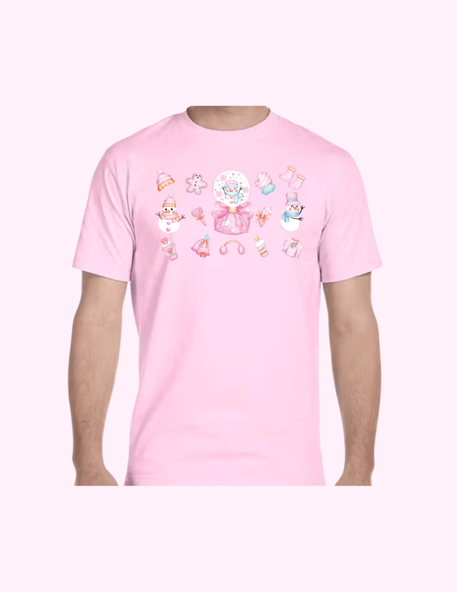 Pink Snow - Adult T-Shirt featuring unique artwork, perfect for personal style and expression.