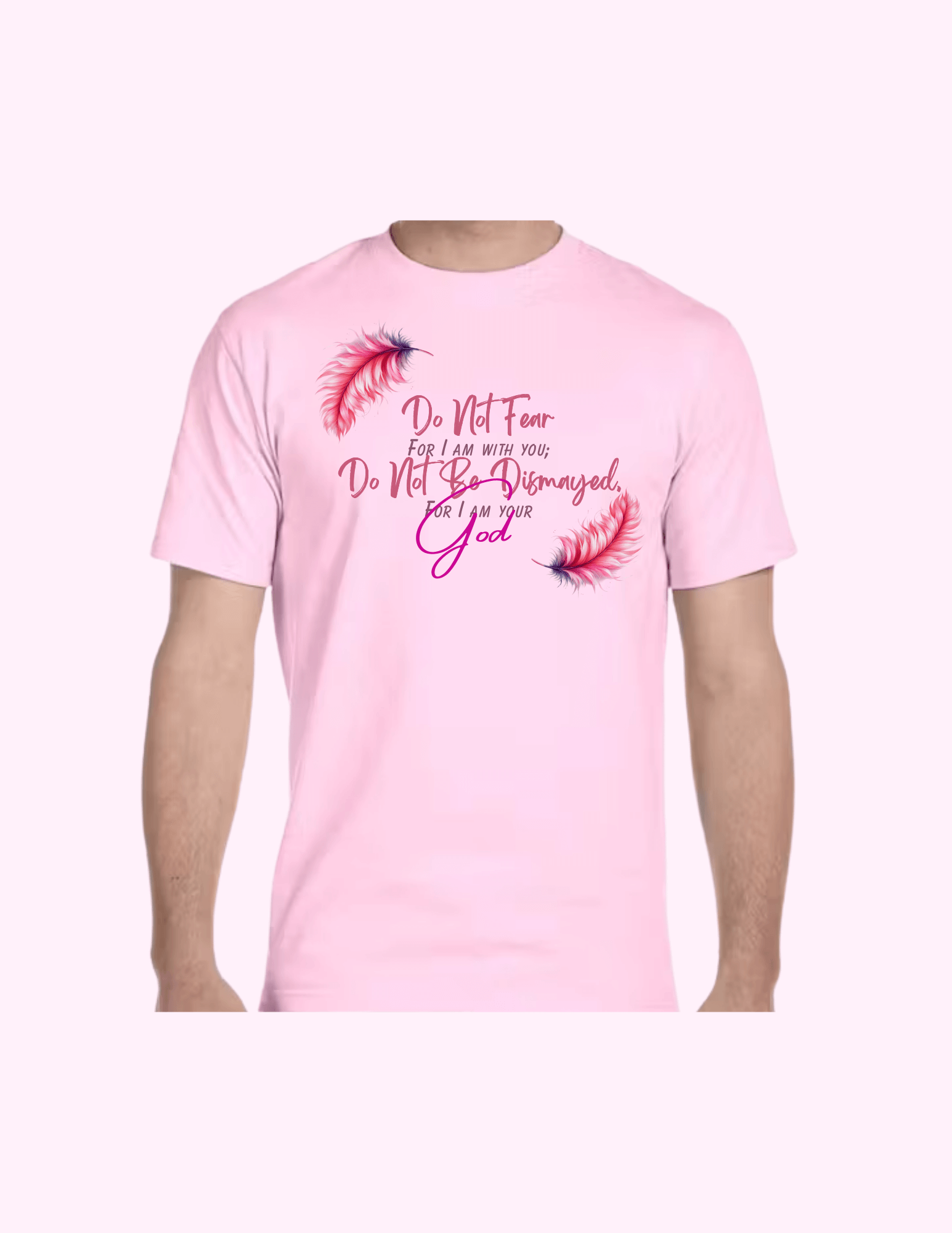 Do Not Fear (Pink) - Adult T-Shirt featuring unique artwork, perfect for personal style and expression.