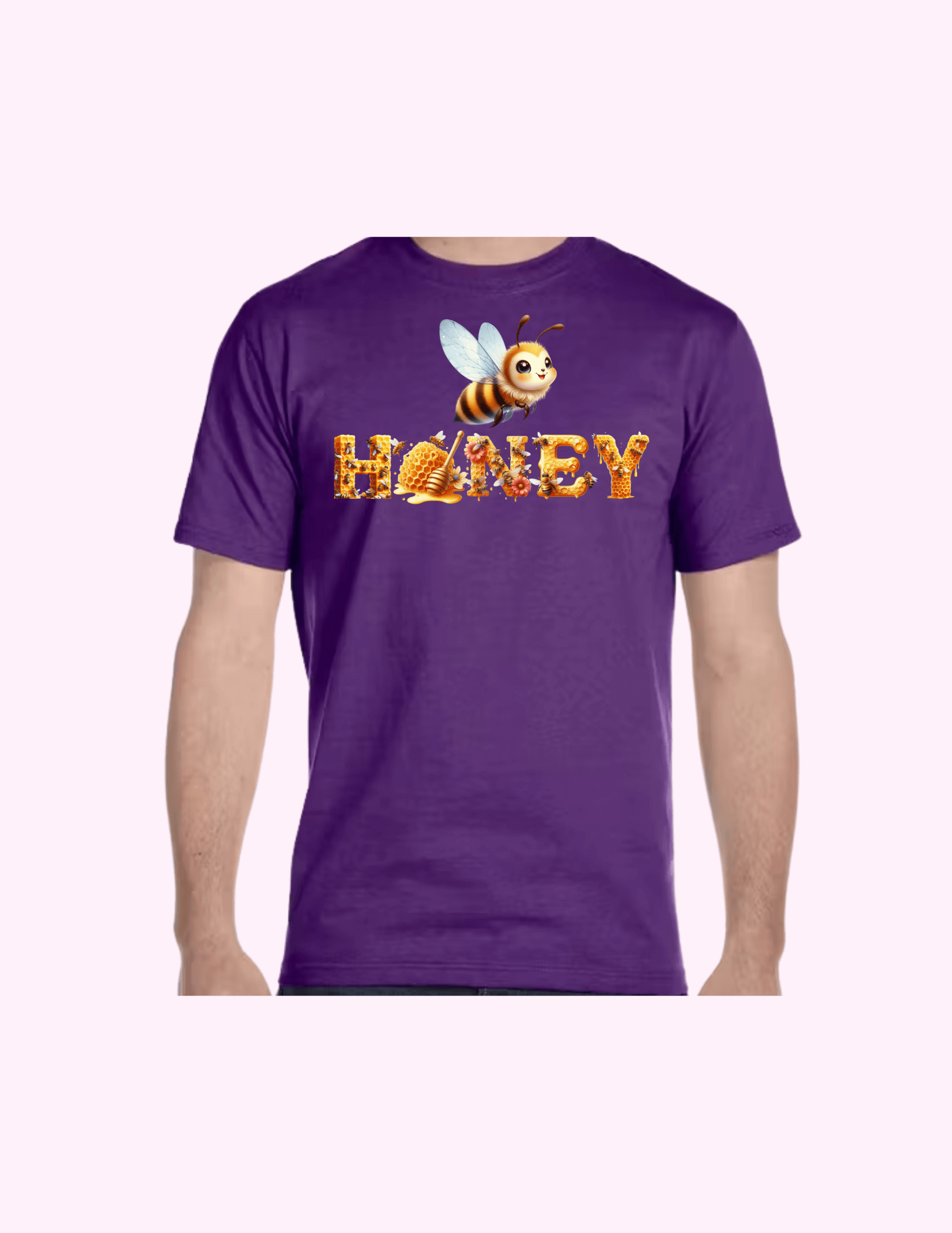 Honey - Adult T-Shirt featuring unique artwork, perfect for personal style and expression.
