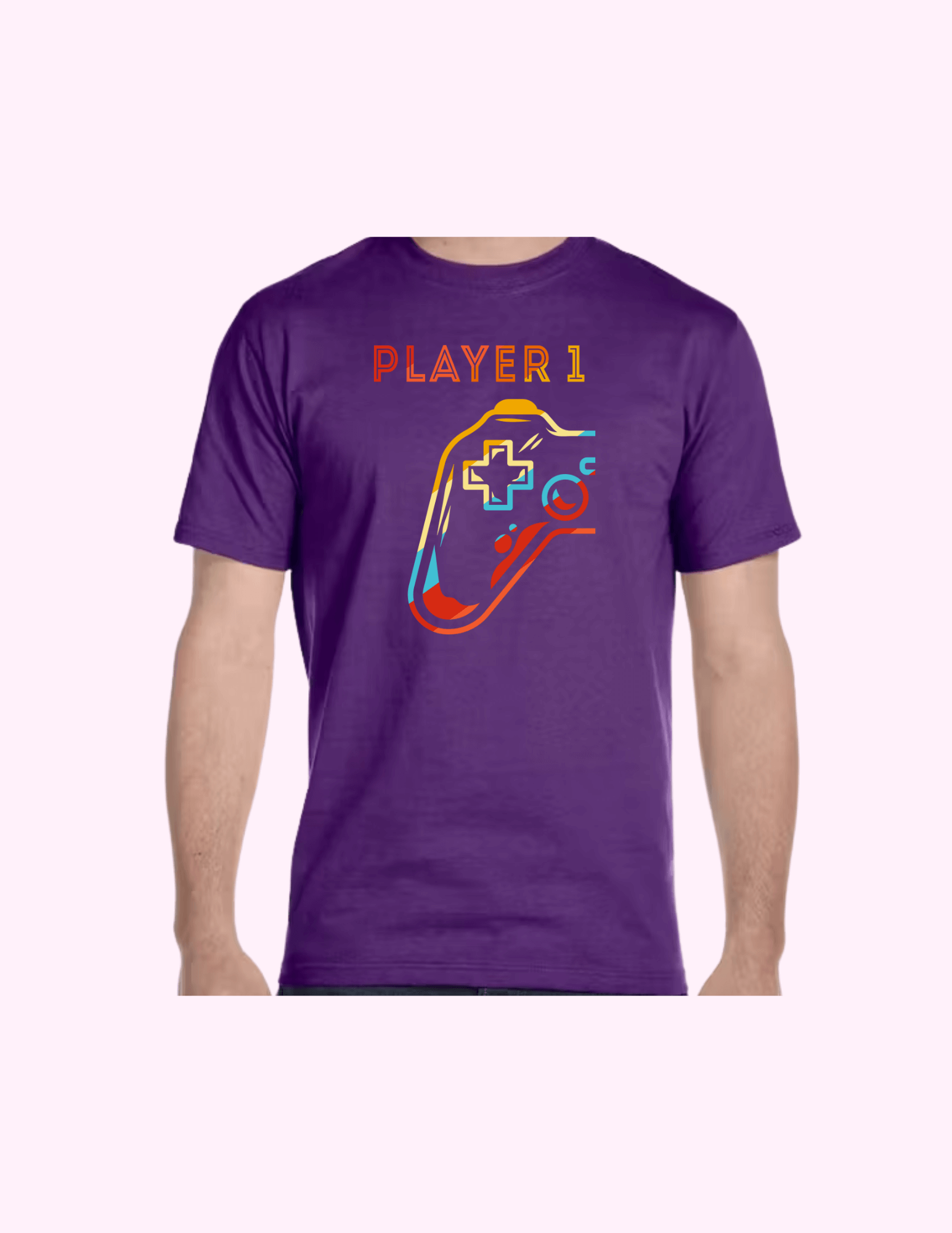 Player 1 - Adult T-Shirt featuring unique artwork, perfect for personal style and expression.
