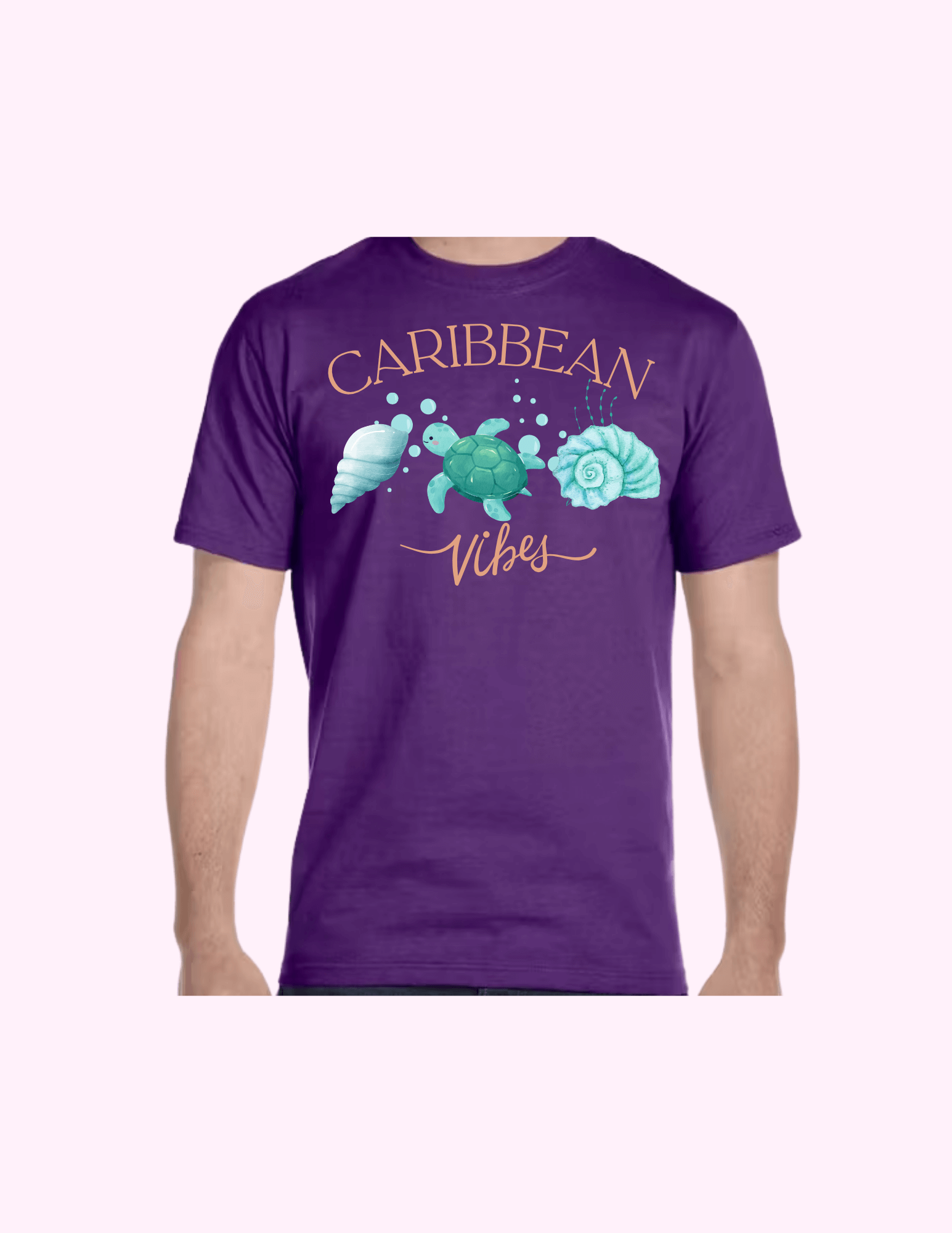 Caribbean Vibes - Adult T-Shirt featuring unique artwork, perfect for personal style and expression.