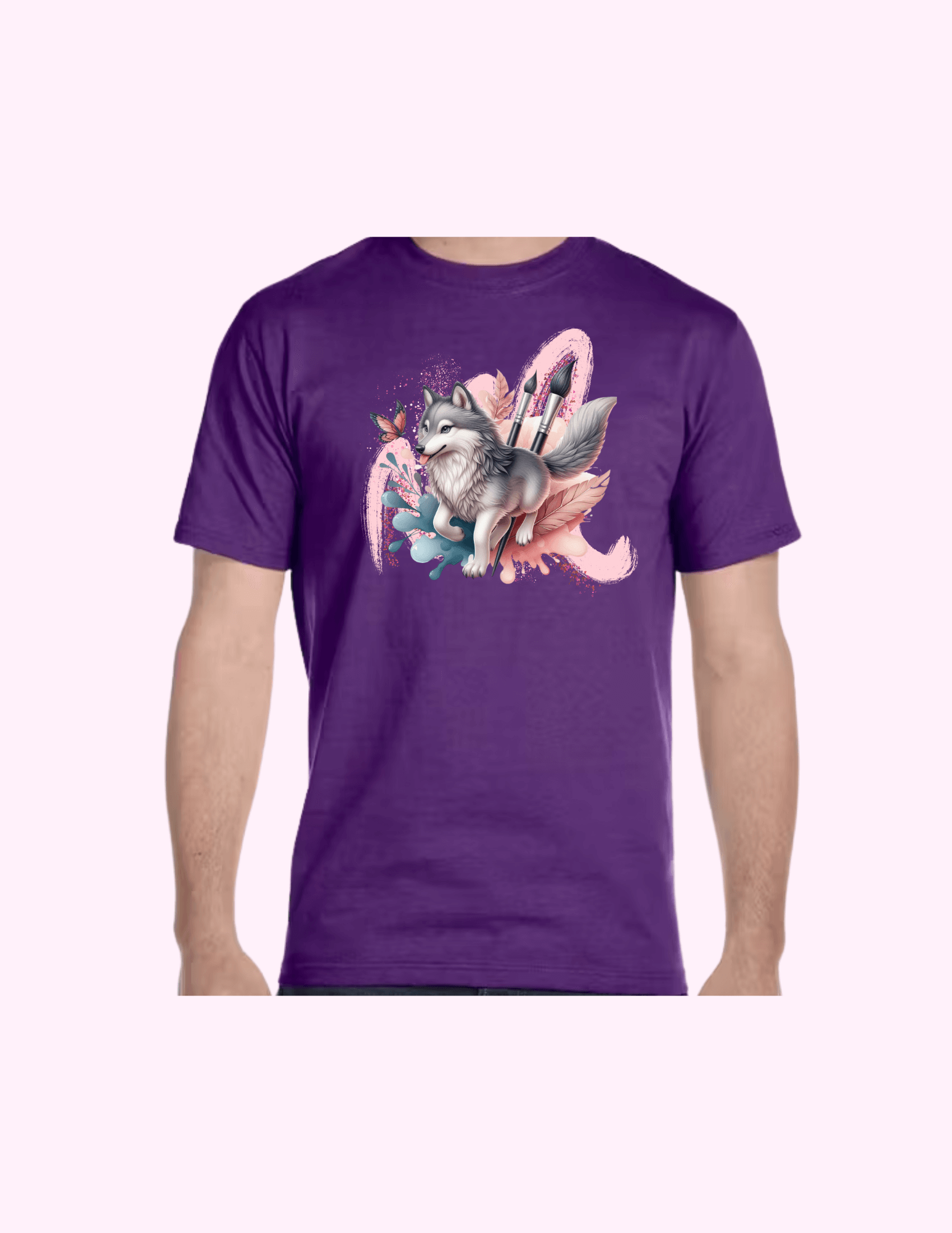 Paint Brush - Adult T-Shirt featuring unique artwork, perfect for personal style and expression.