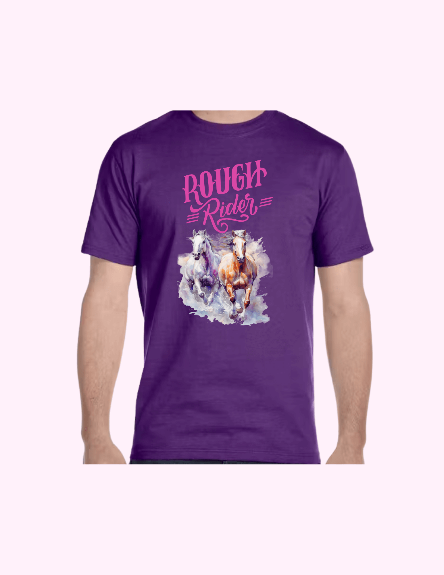 Rough Rider - Adult T-Shirt featuring unique artwork, perfect for personal style and expression.