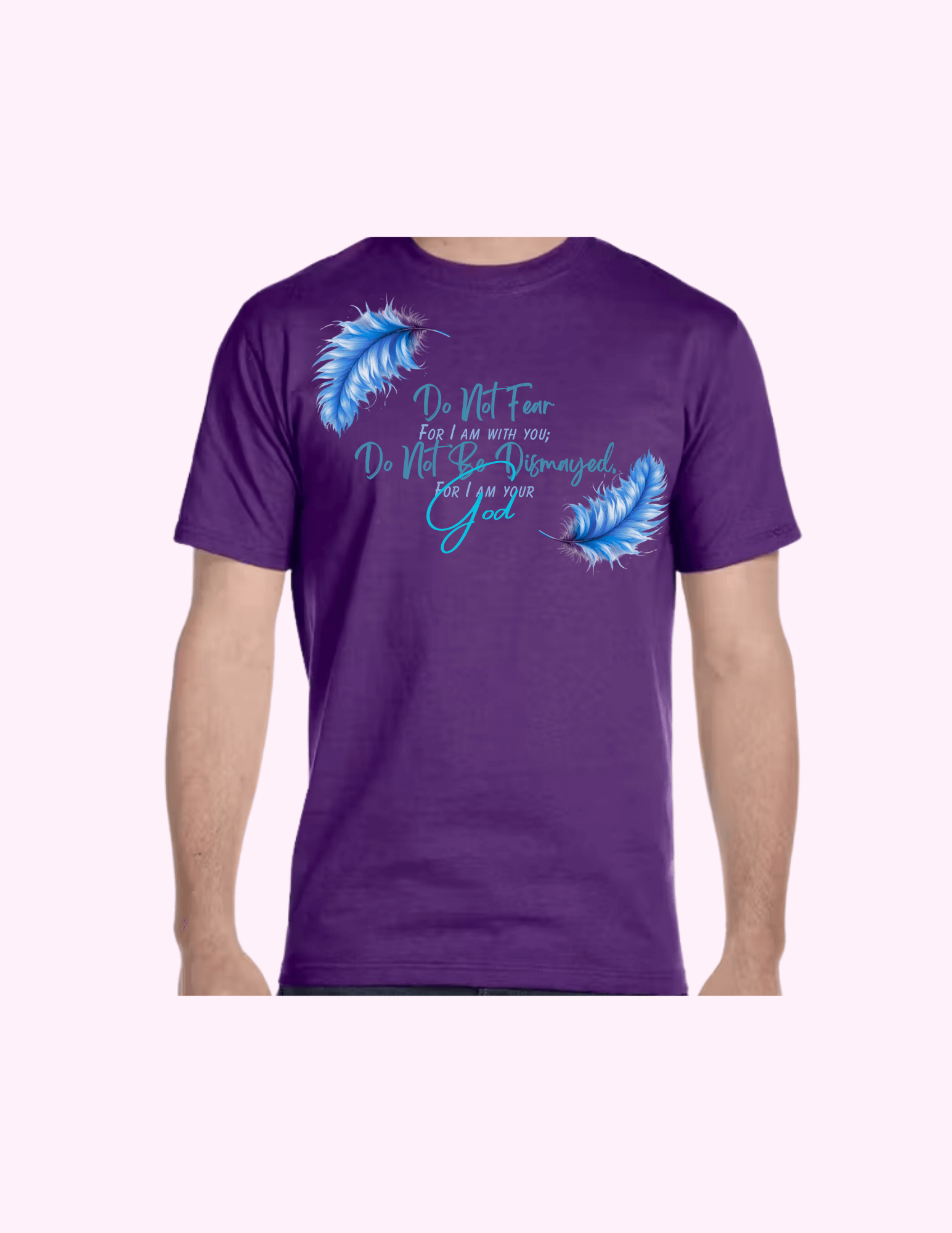 Do Not Fear (Blue) - Adult T-Shirt featuring unique artwork, perfect for personal style and expression.