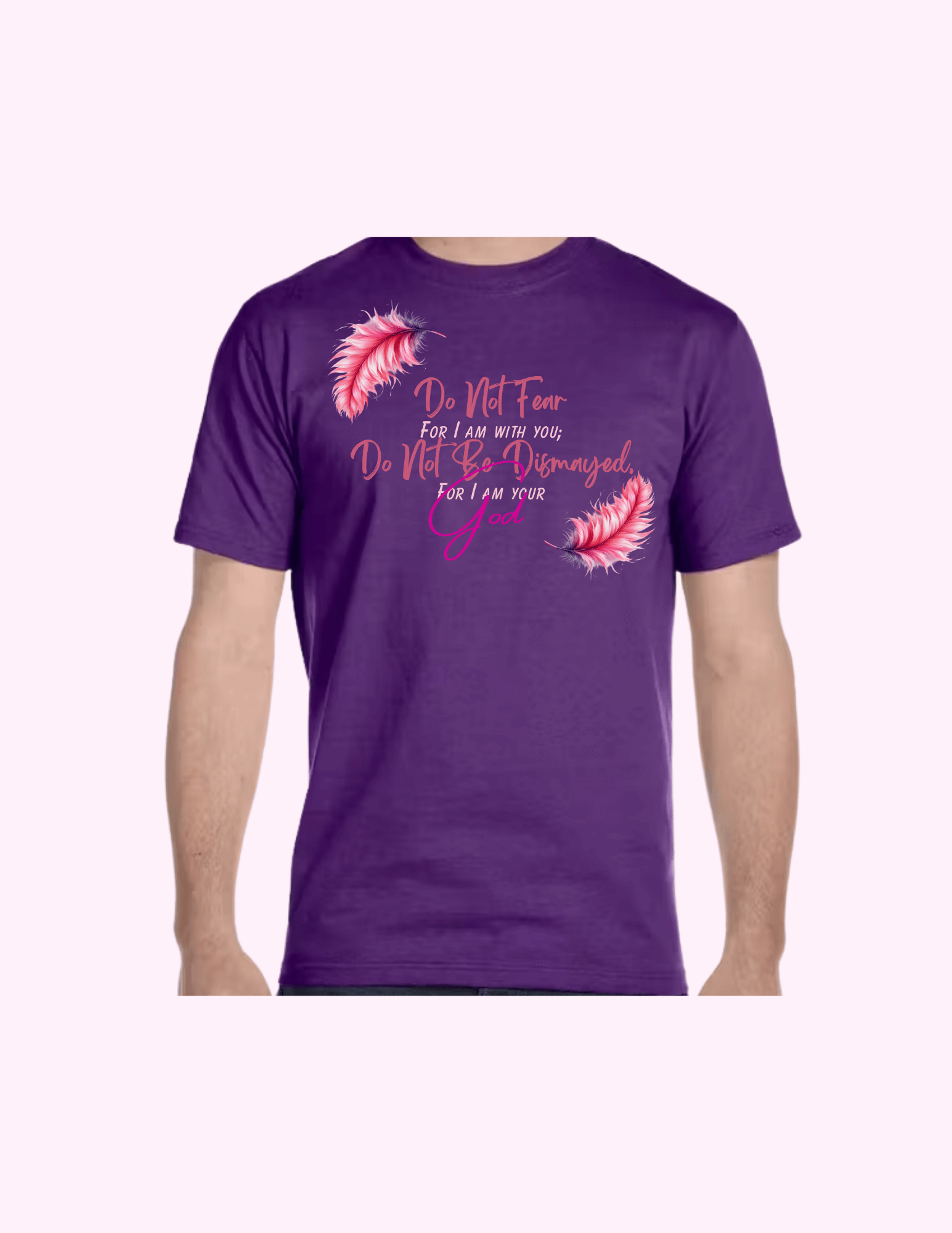Do Not Fear (Pink) - Adult T-Shirt featuring unique artwork, perfect for personal style and expression.