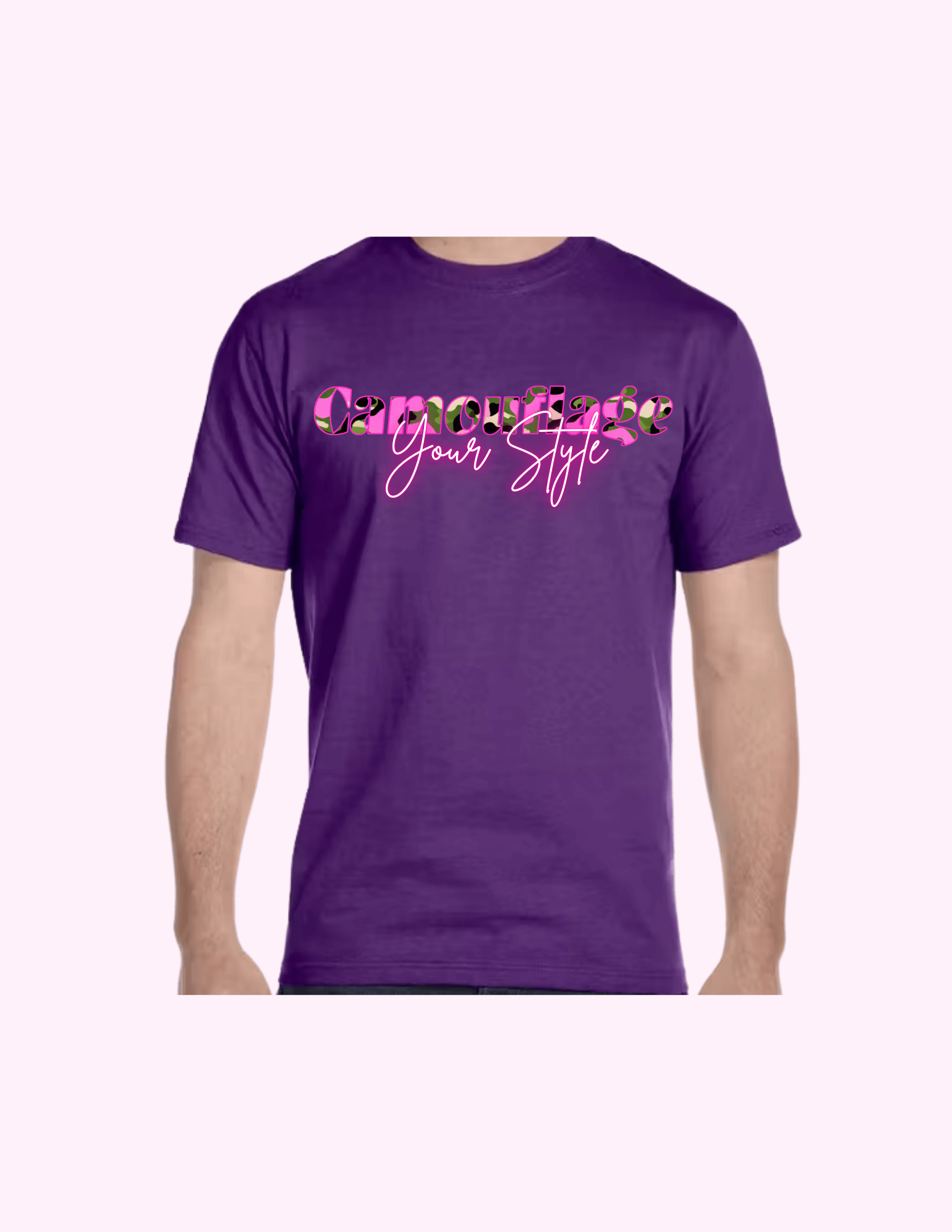 Camouflage Your Style - Adult T-Shirt featuring unique artwork, perfect for personal style and expression.