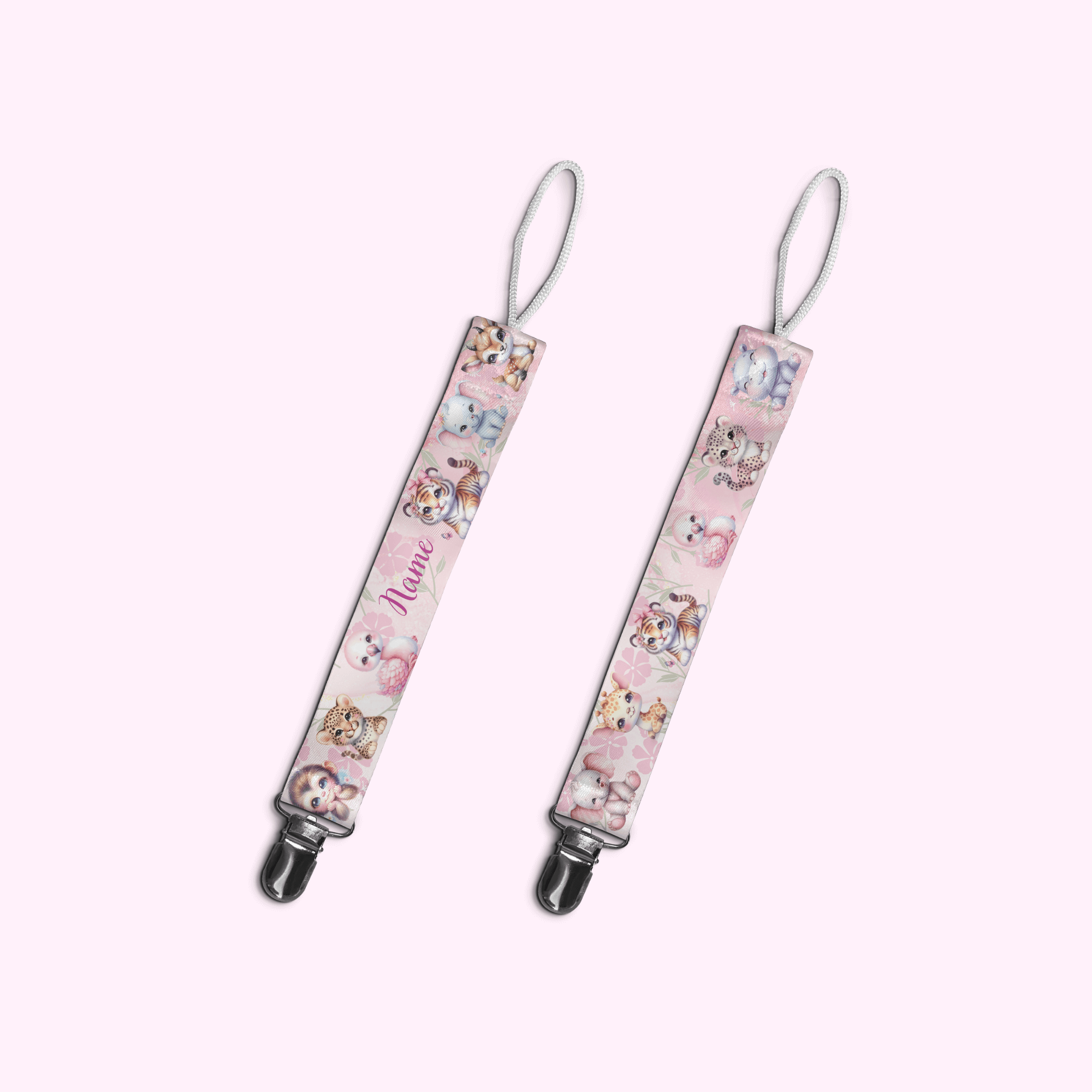 Baby Animals - Baby Pacifier Clip Holder featuring unique artwork, perfect for personal style and expression.