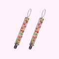 Strawberries - Baby Pacifier Clip Holder featuring unique artwork, perfect for personal style and expression.