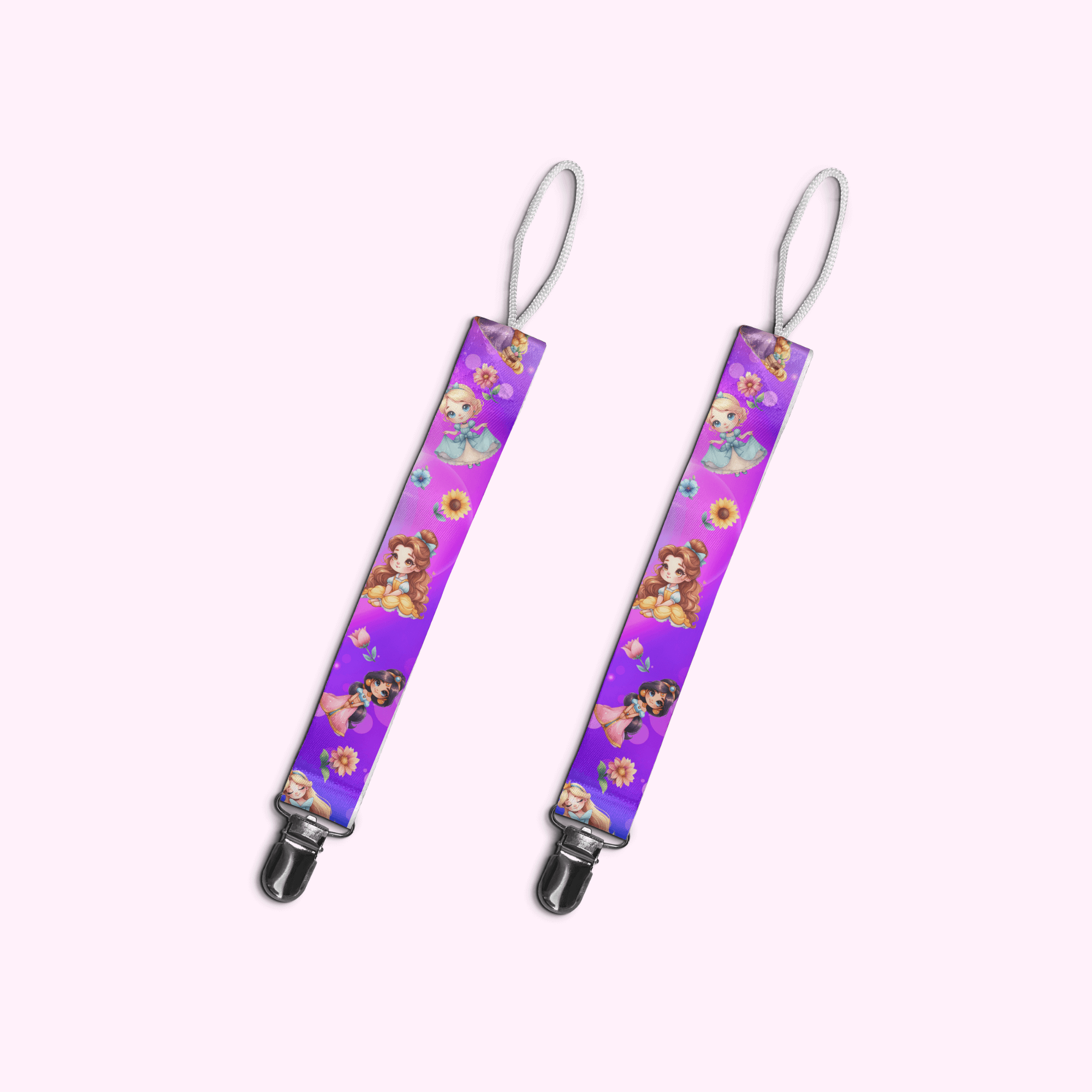 Baby Princess - Baby Pacifier Clip Holder featuring unique artwork, perfect for personal style and expression.