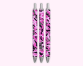 Pink Camouflage Pen featuring unique artwork, perfect for personal style and expression.