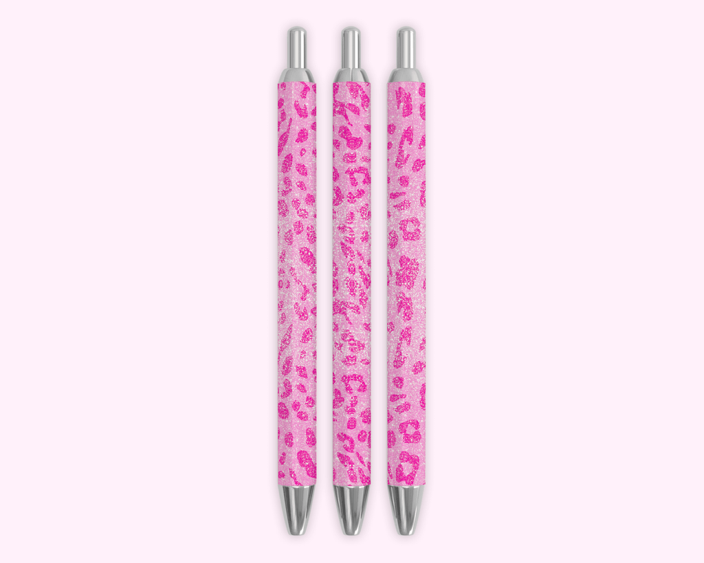 Sparkle Leopard Pen featuring unique artwork, perfect for personal style and expression.