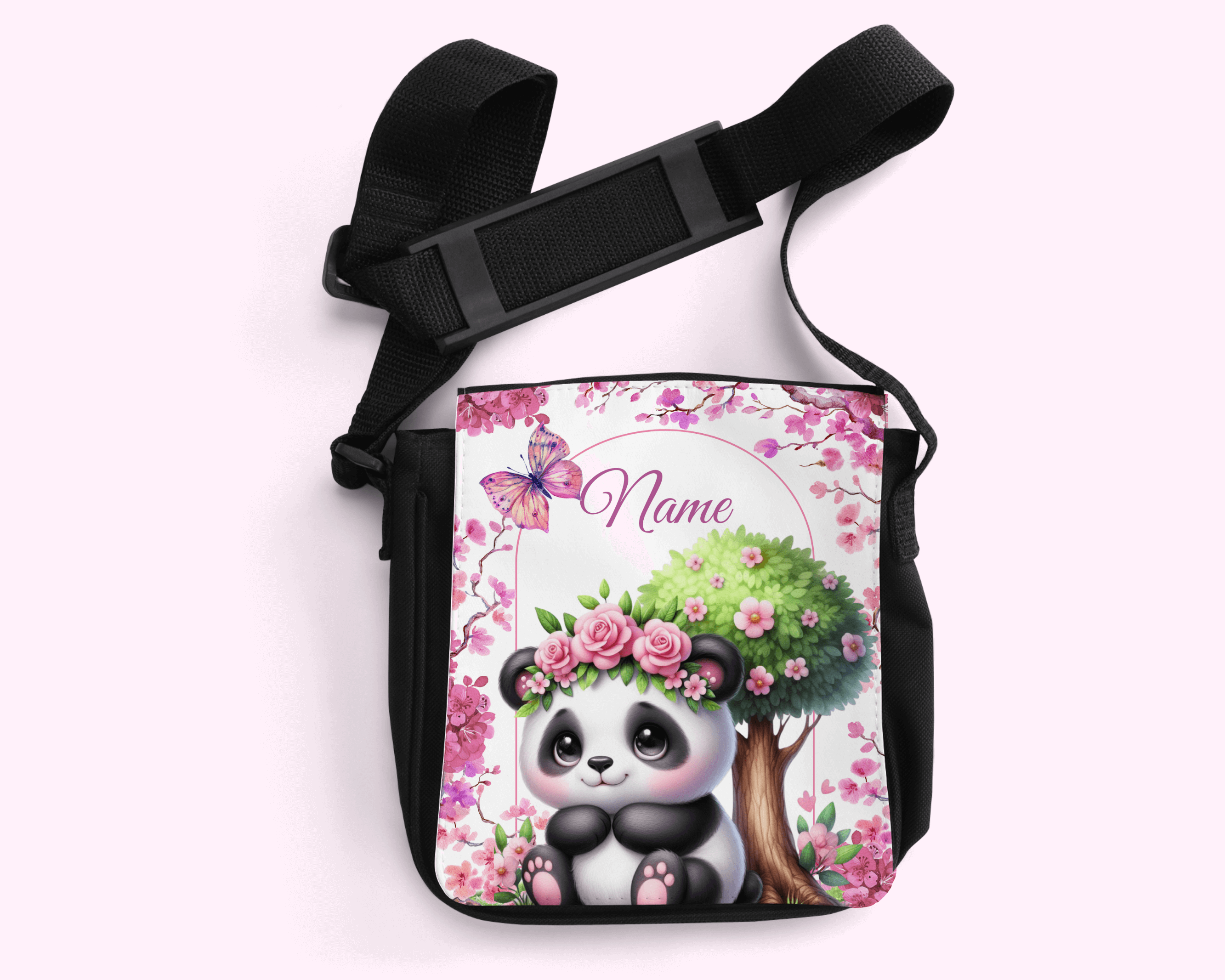 Pink Koala - Crossbody Small Bag featuring unique artwork, perfect for personal style and expression.