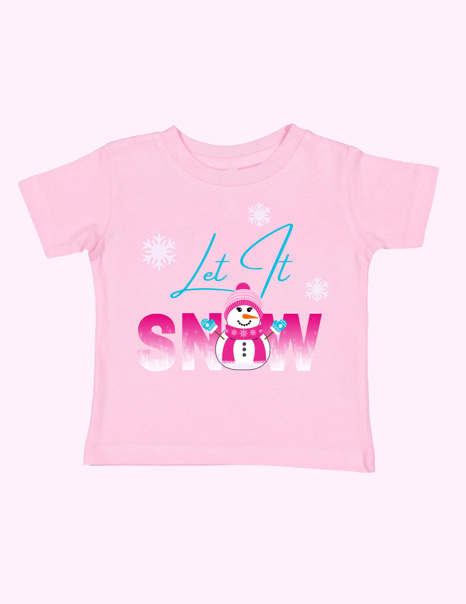 Let It Snow Pink (Toddler) featuring unique artwork, perfect for personal style and expression.