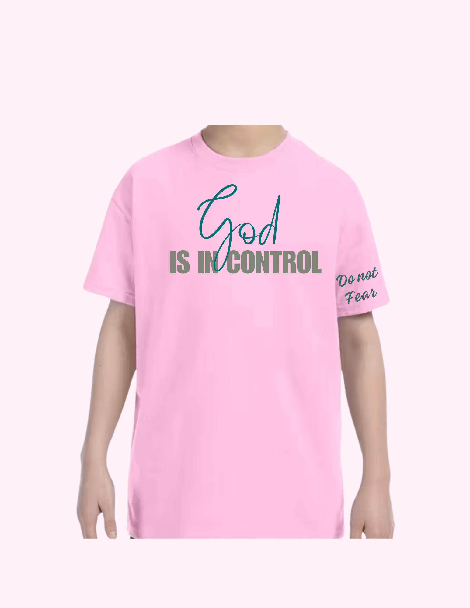 God Is In Control - Kids T-Shirt featuring unique artwork, perfect for personal style and expression.