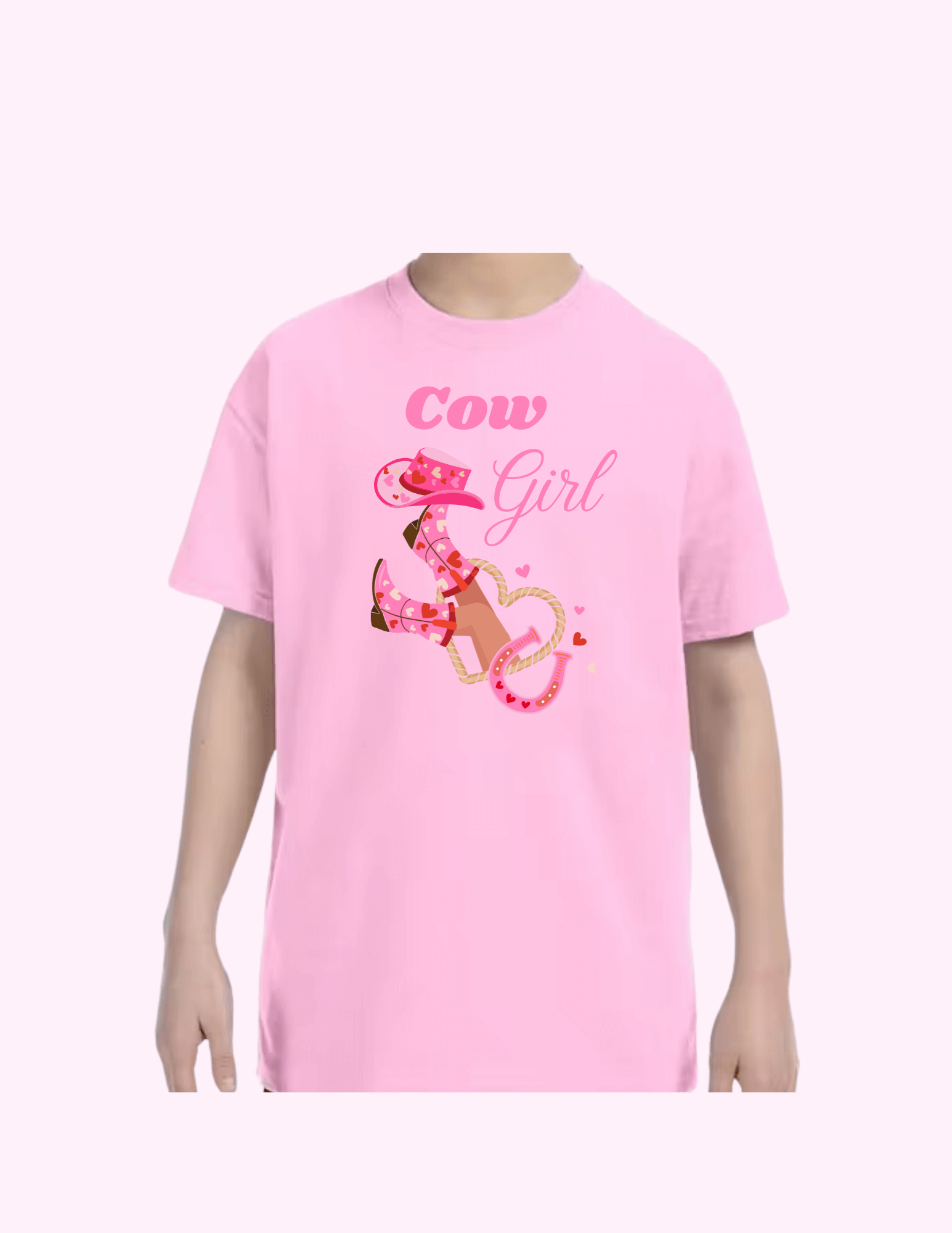 Cow Girl - Kids T-Shirt featuring unique artwork, perfect for personal style and expression.