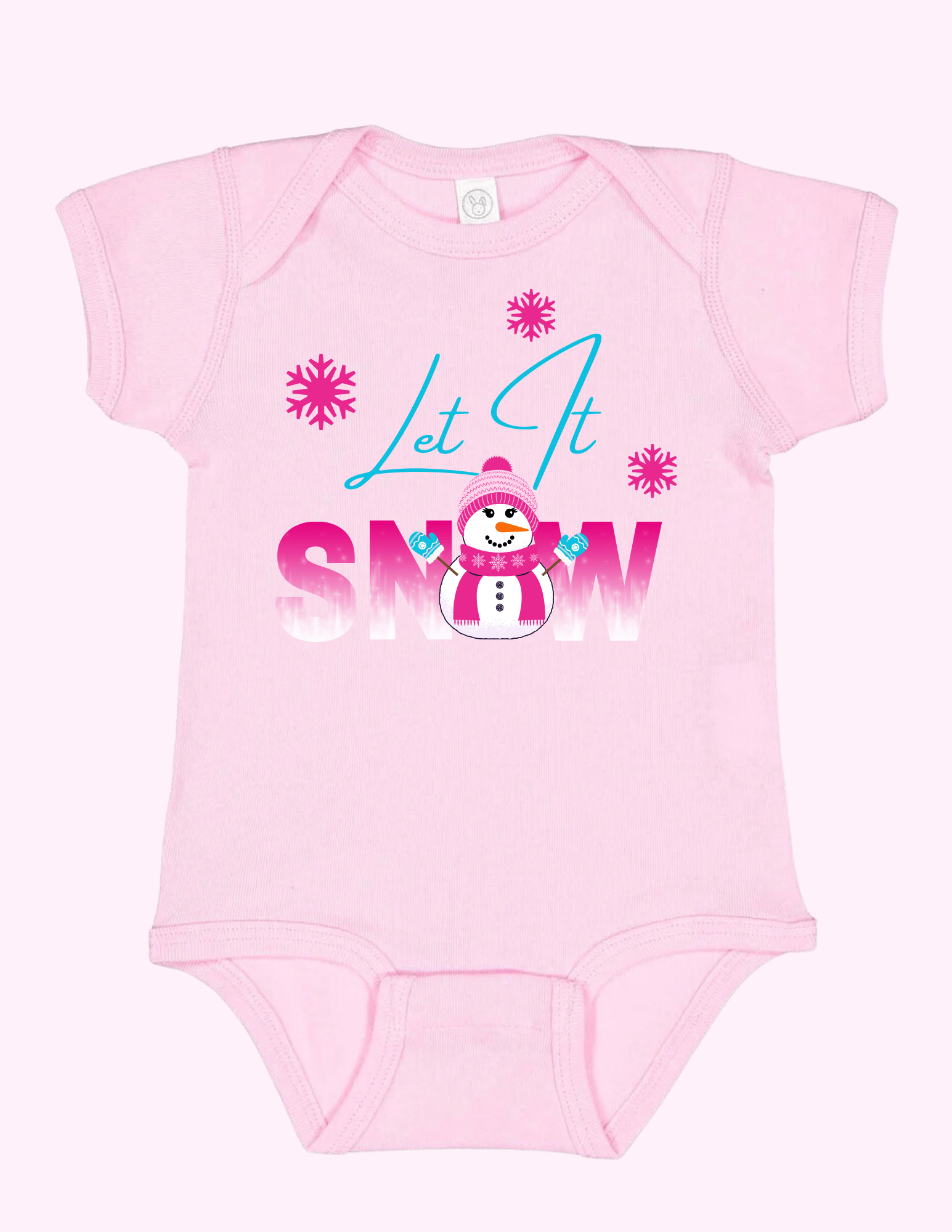 Let It Snow - Pink (Infant) featuring unique artwork, perfect for personal style and expression.