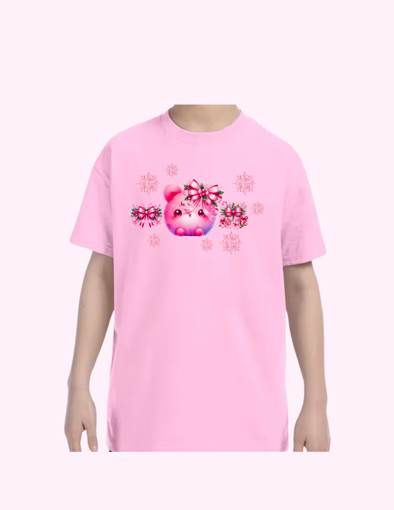 Winter Bunny - Kids T-Shirt featuring unique artwork, perfect for personal style and expression.