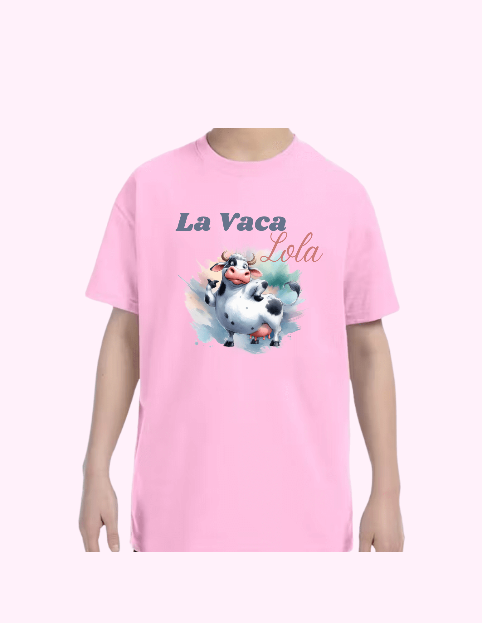 La Vaca Lola - Kids T-Shirt featuring unique artwork, perfect for personal style and expression.