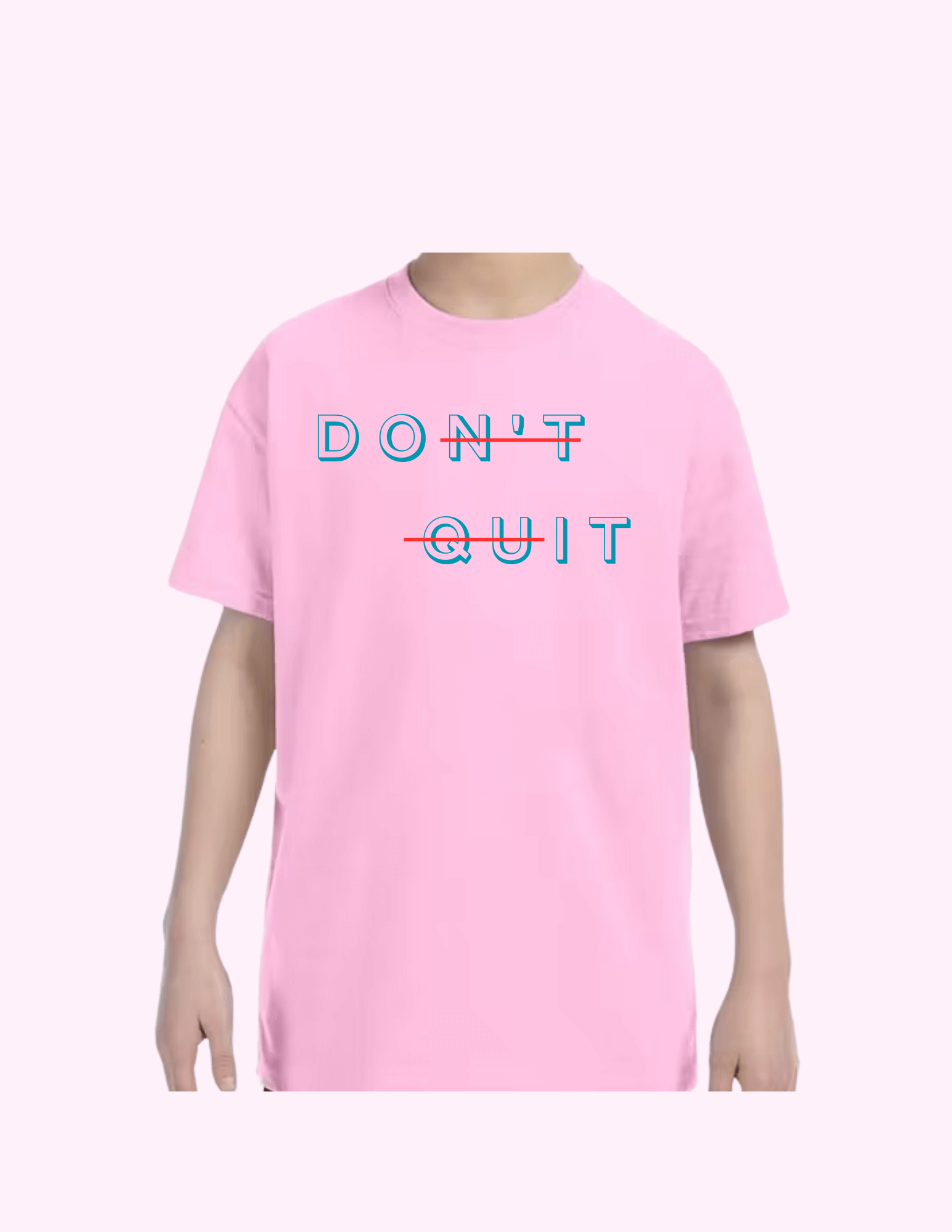 Don't Quit - Kids T-Shirt featuring unique artwork, perfect for personal style and expression.