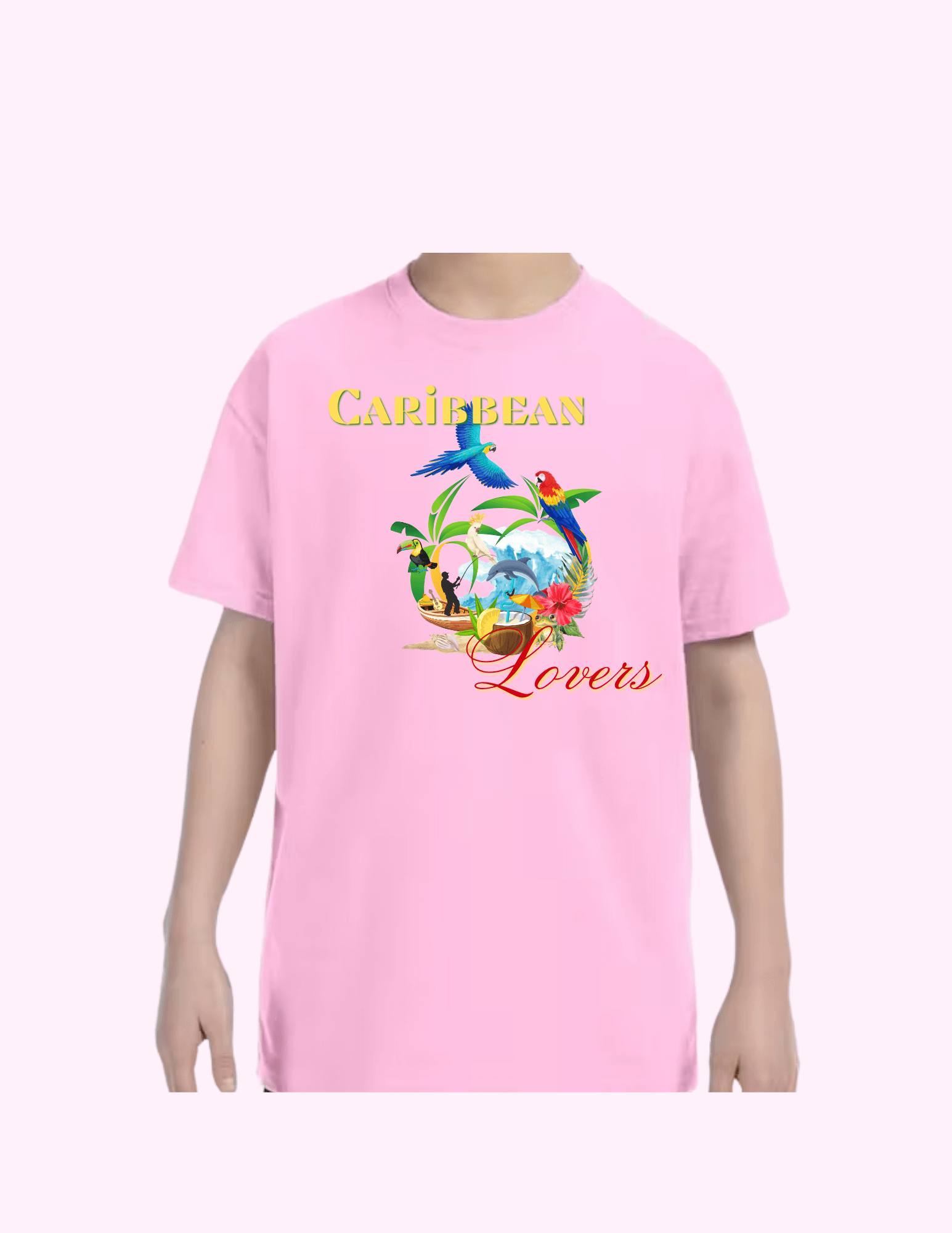 Caribbean Lovers - Kids T-Shirt featuring unique artwork, perfect for personal style and expression.