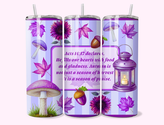 Purple Autumn - 20oz Tumbler