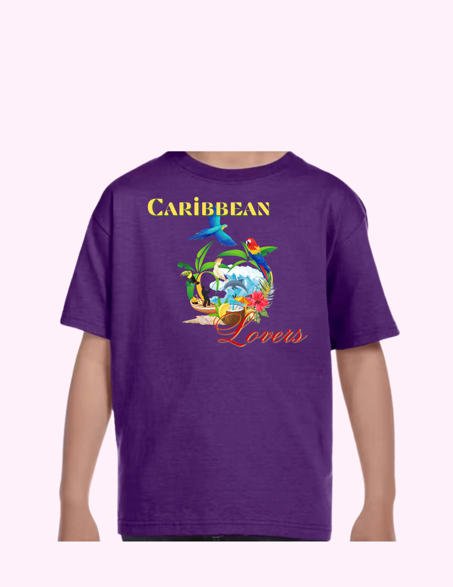Caribbean Lovers - Kids T-Shirt featuring unique artwork, perfect for personal style and expression.