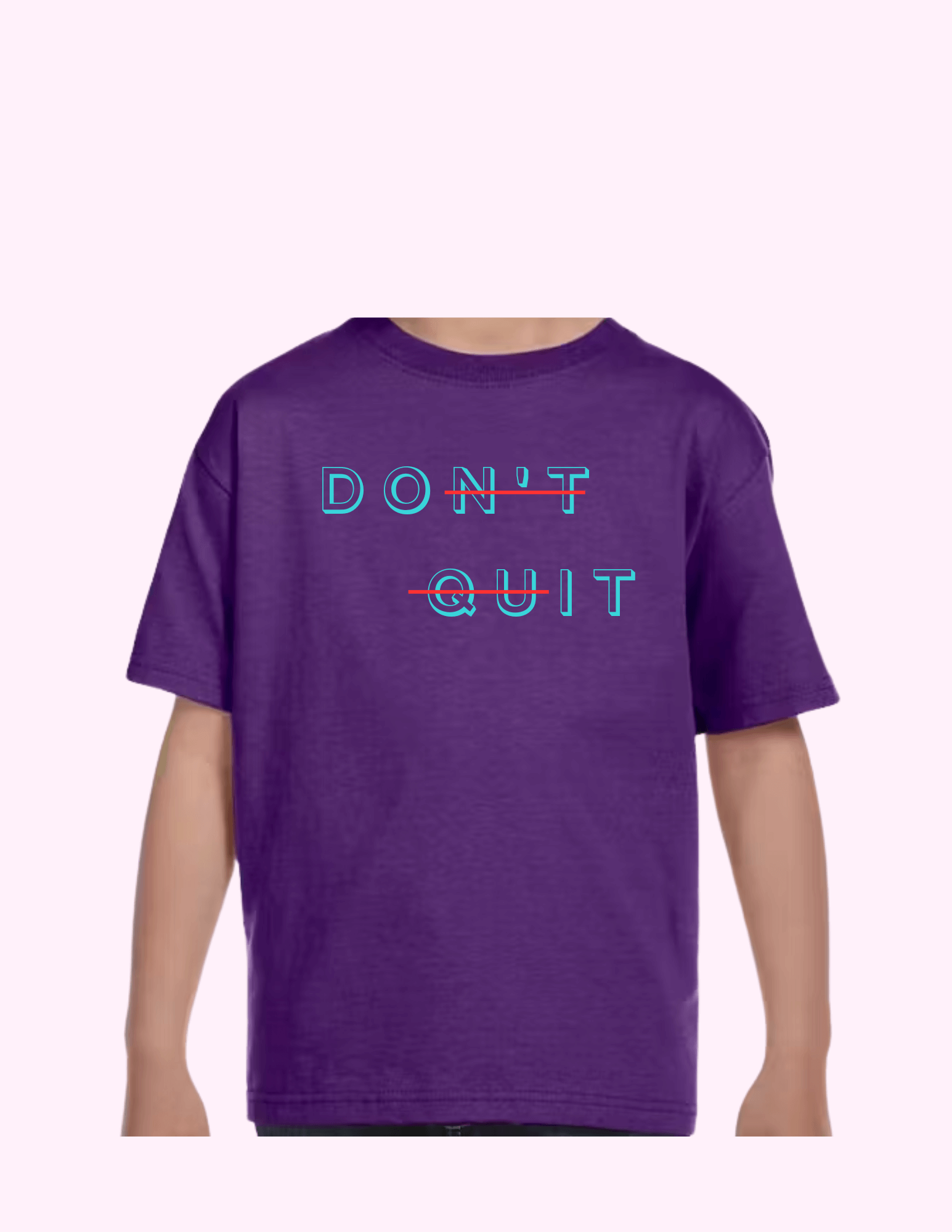 Don't Quit - Kids T-Shirt featuring unique artwork, perfect for personal style and expression.
