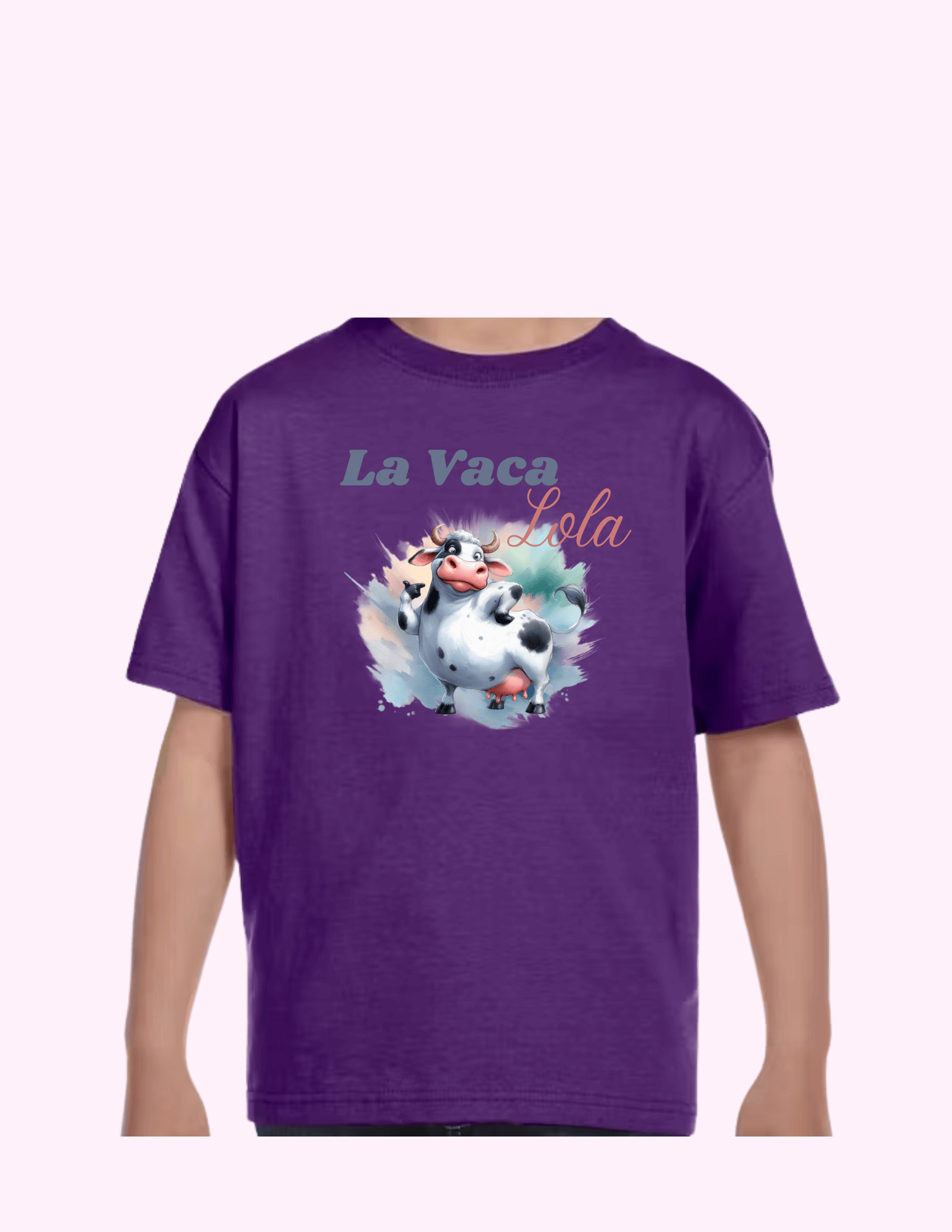 La Vaca Lola - Kids T-Shirt featuring unique artwork, perfect for personal style and expression.