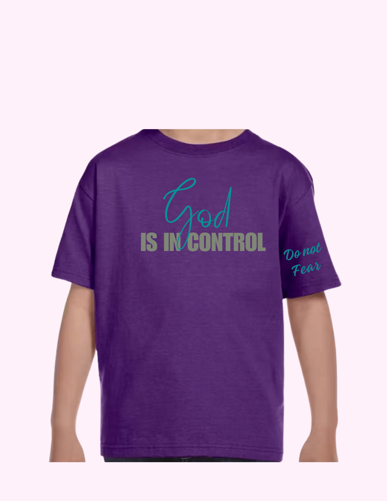 God Is In Control - Kids T-Shirt featuring unique artwork, perfect for personal style and expression.