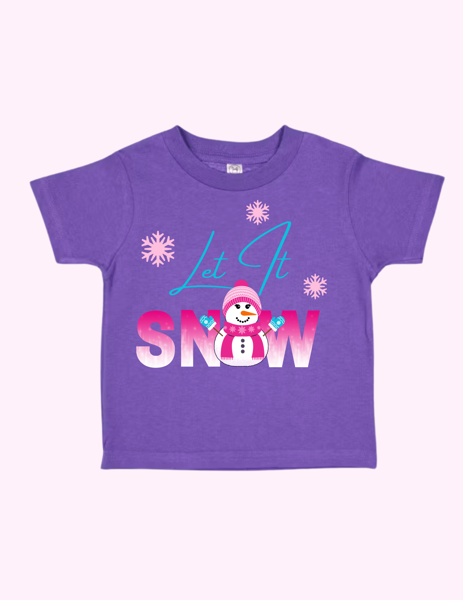 Let It Snow Pink (Toddler) featuring unique artwork, perfect for personal style and expression.