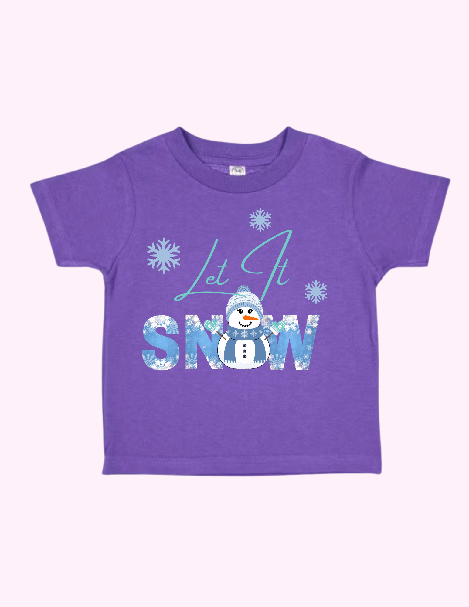 Let It Snow Blue (Toddler) featuring unique artwork, perfect for personal style and expression.