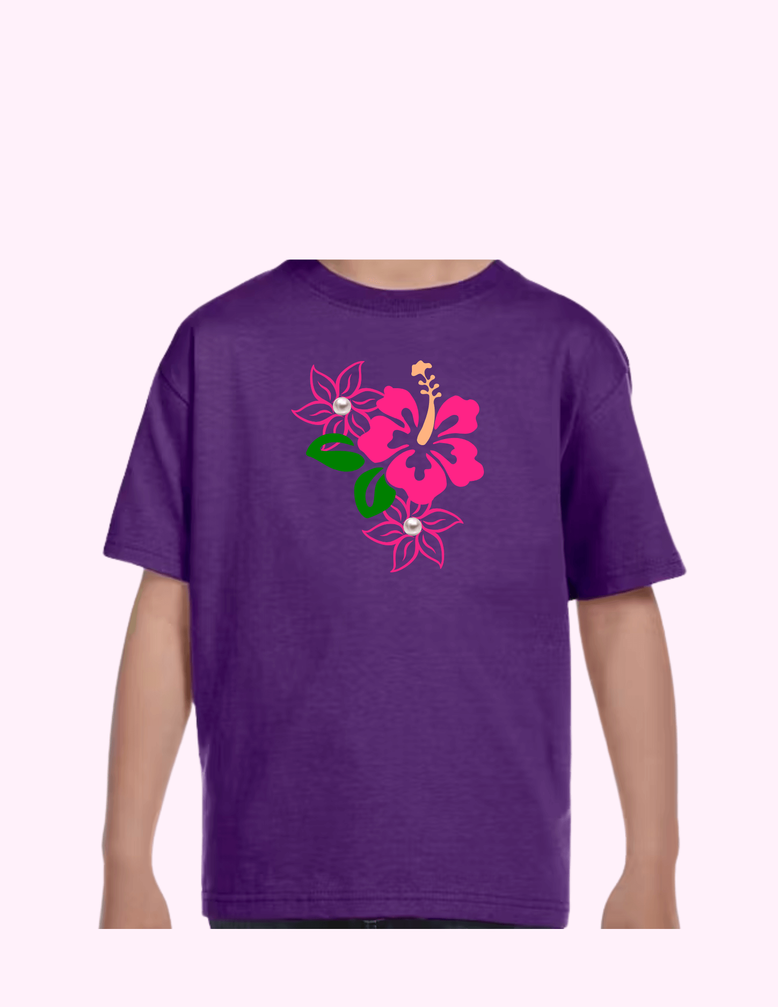 Caribbean Flower - Kids T-Shirt featuring unique artwork, perfect for personal style and expression.