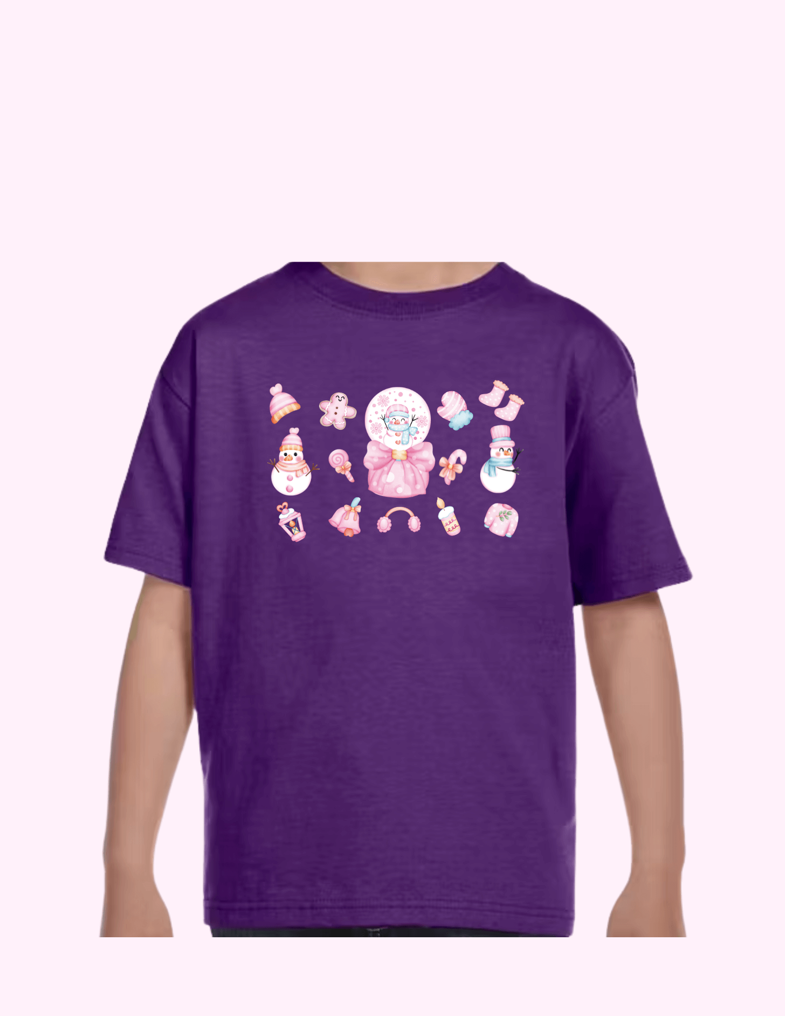 Pink Snow - Kids T-Shirt featuring unique artwork, perfect for personal style and expression.